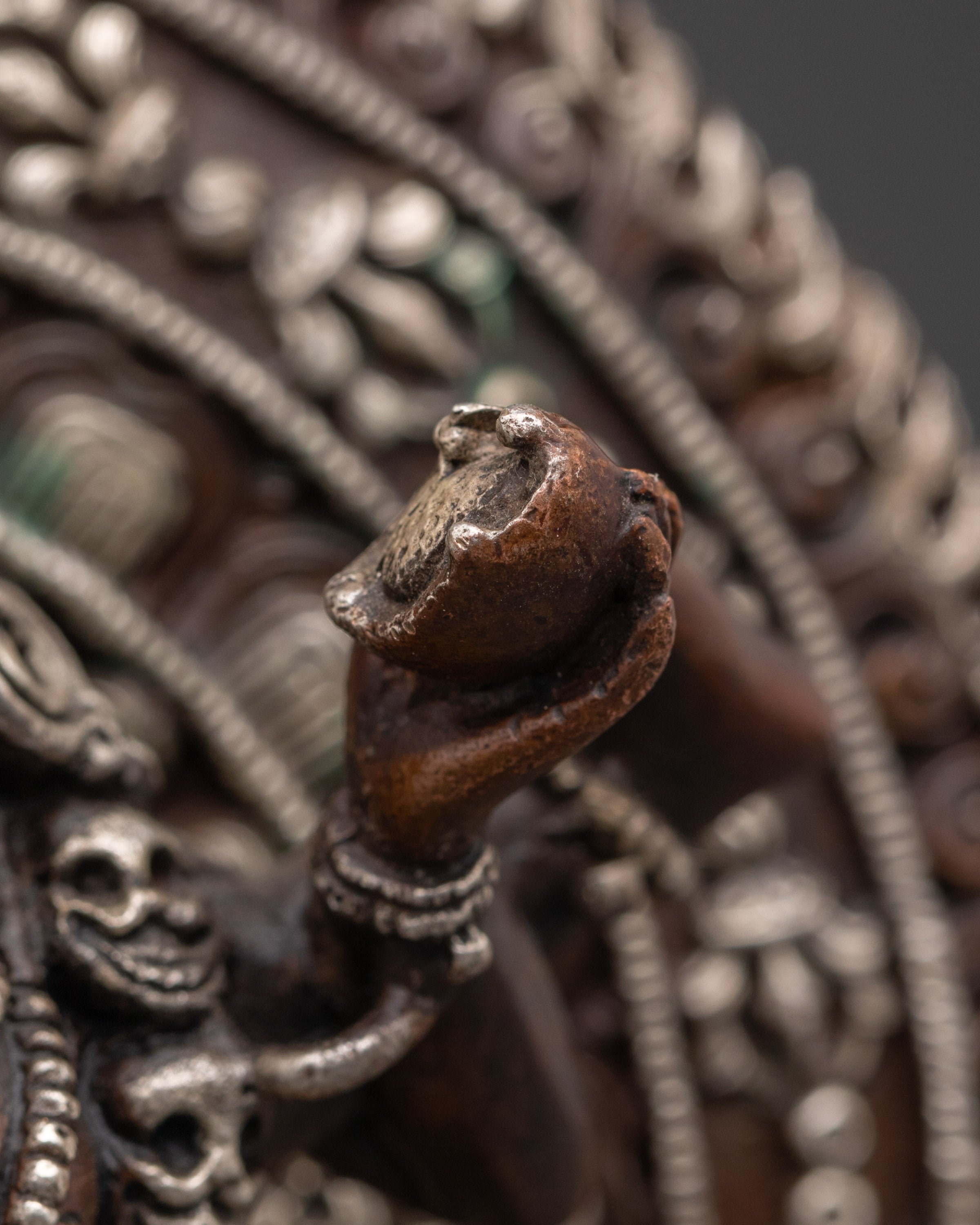 Vajrayogini Copper Figurine | Copper Body with Silver Plating