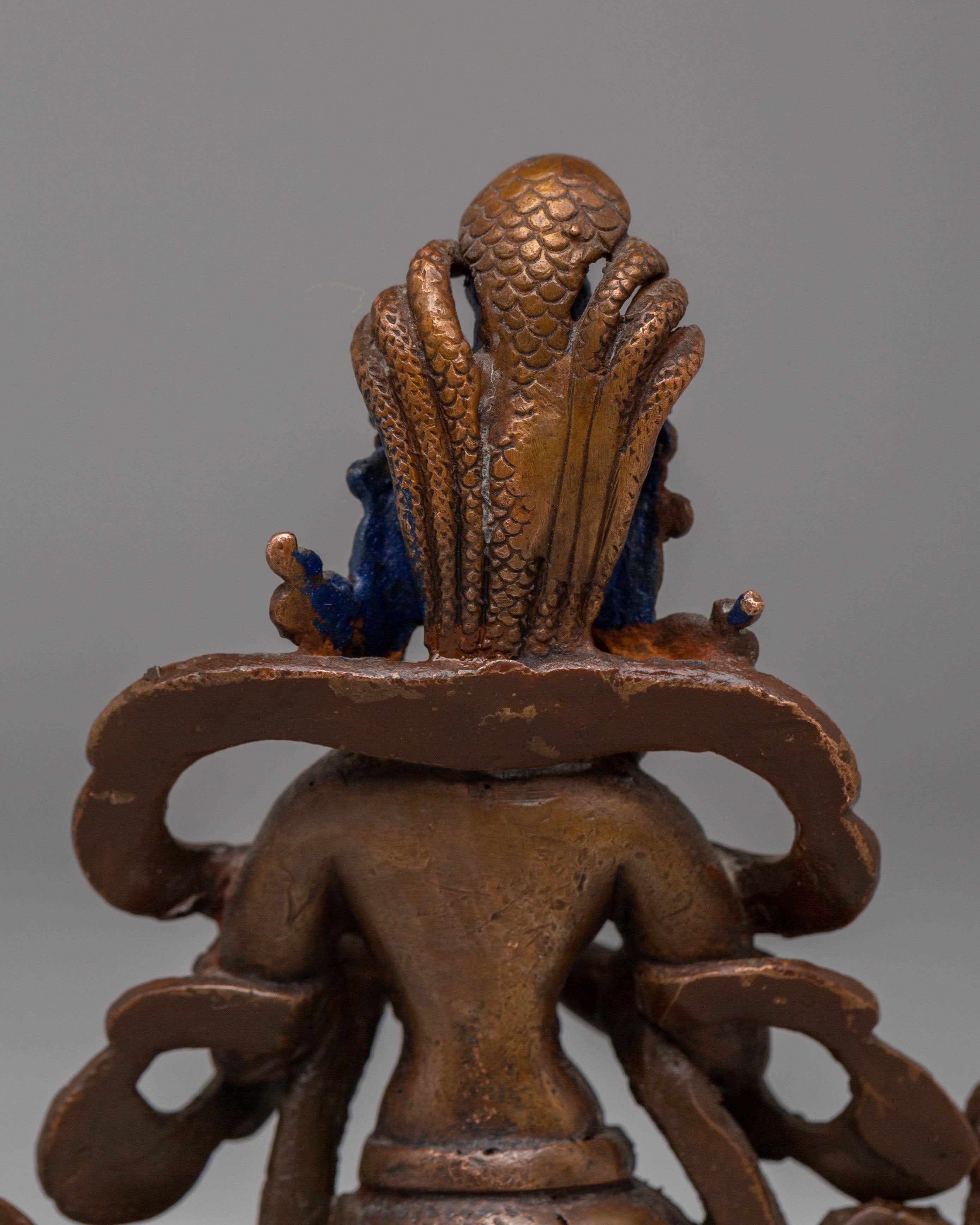 Handmade Nagkanya Statue | Copper Statue of Snake Maiden