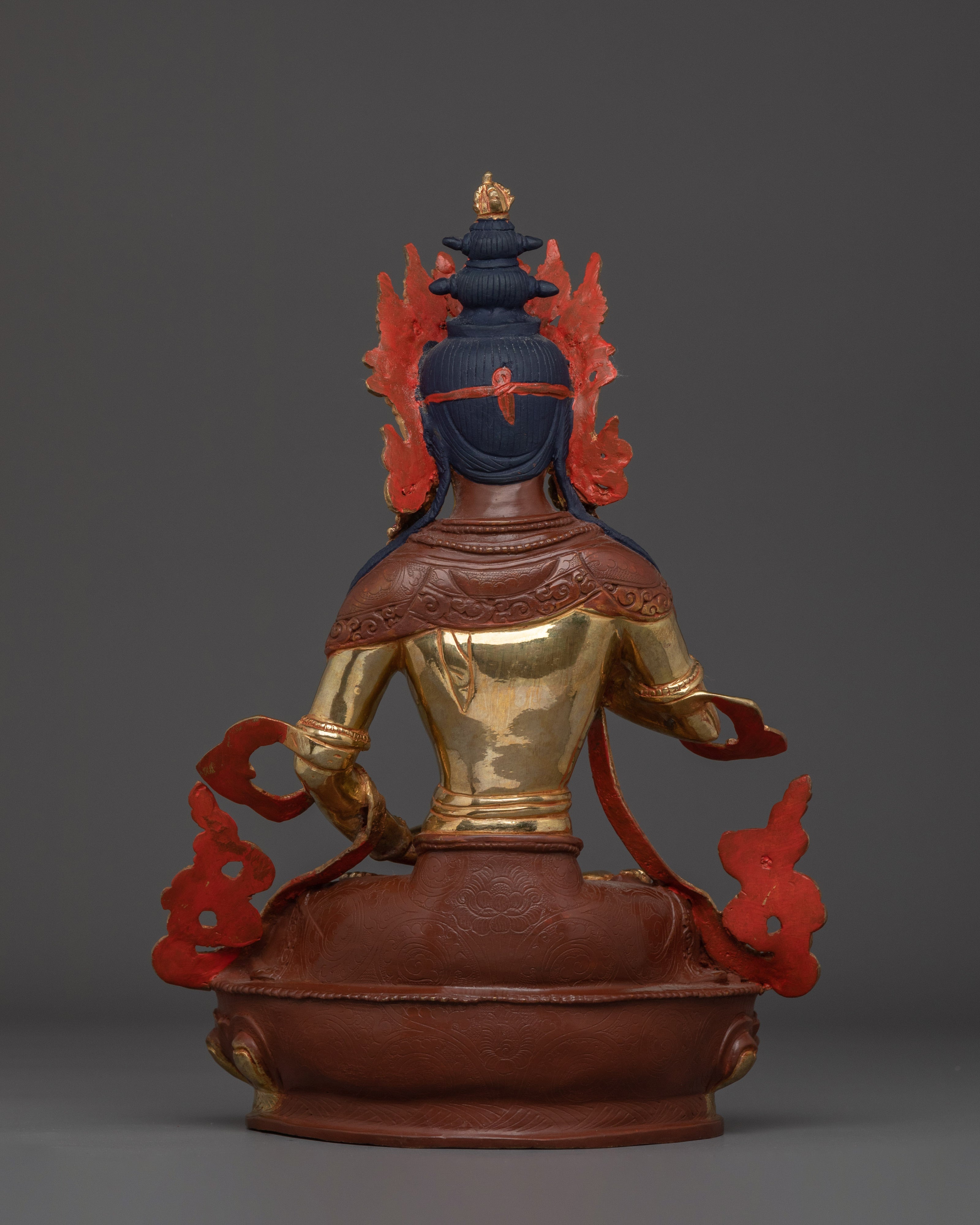 Vajrasattva Purification Deity Statue | Handmade Gold Plated Copper Statue