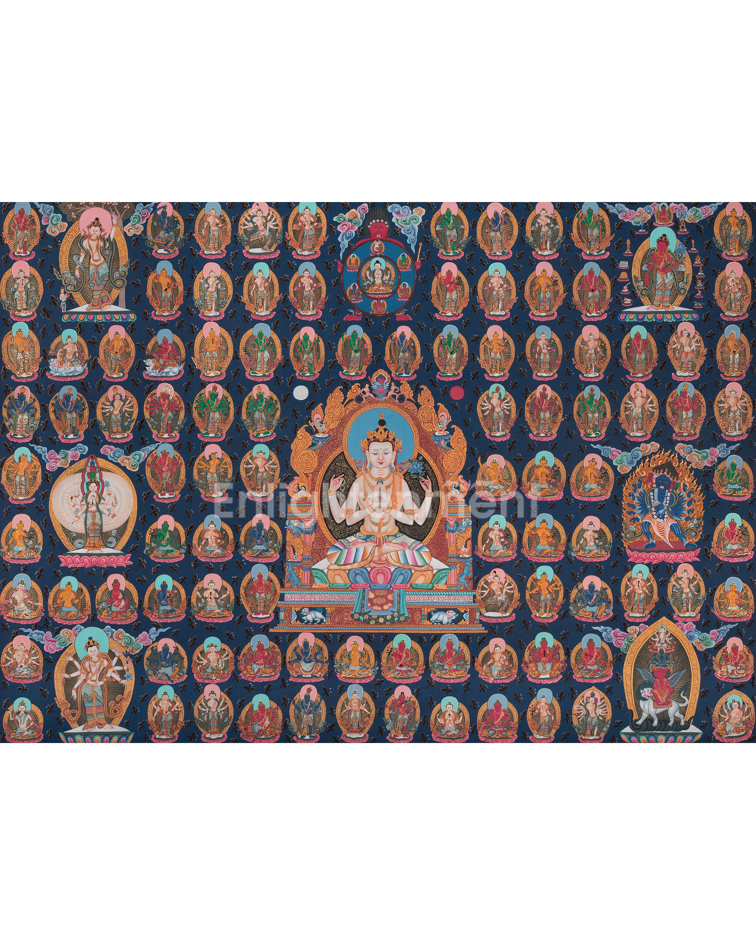 108 Chengrezig Thangka