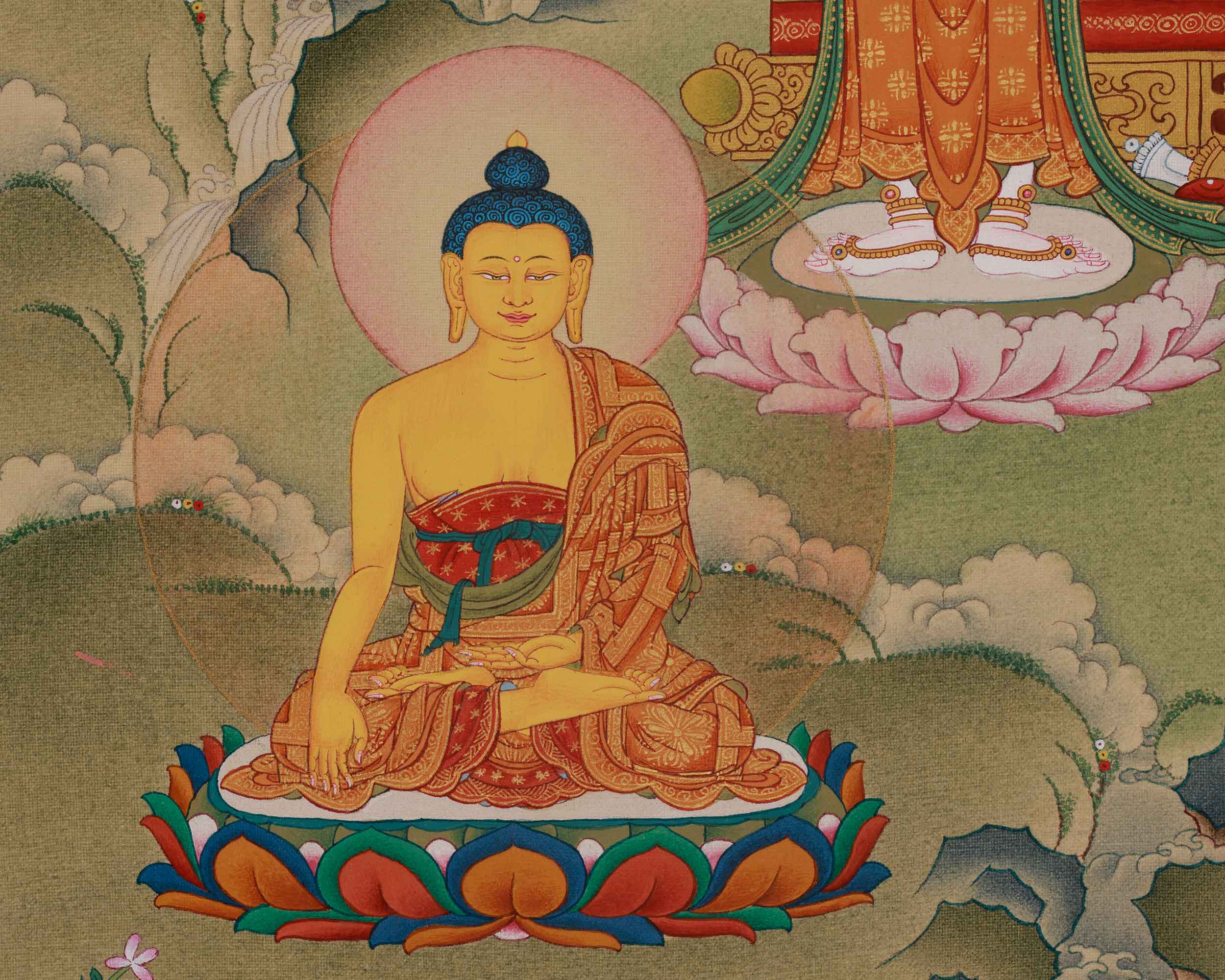 Asta Medicine Buddha Print | Bhaisajyaguru Art | Healing Deity