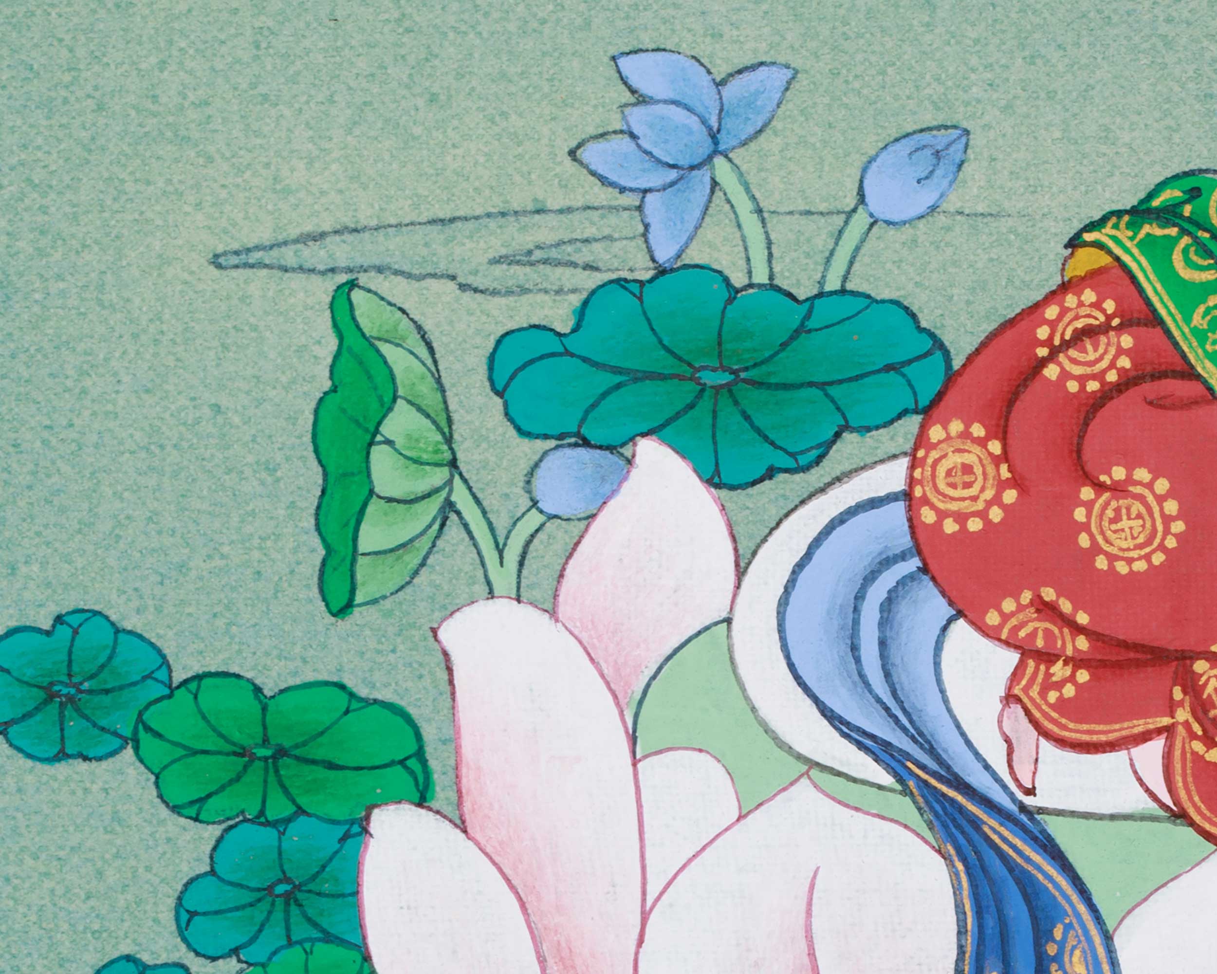 Vajrayana Deity Manjushri Thangka | Bodhisattva of Wisdom