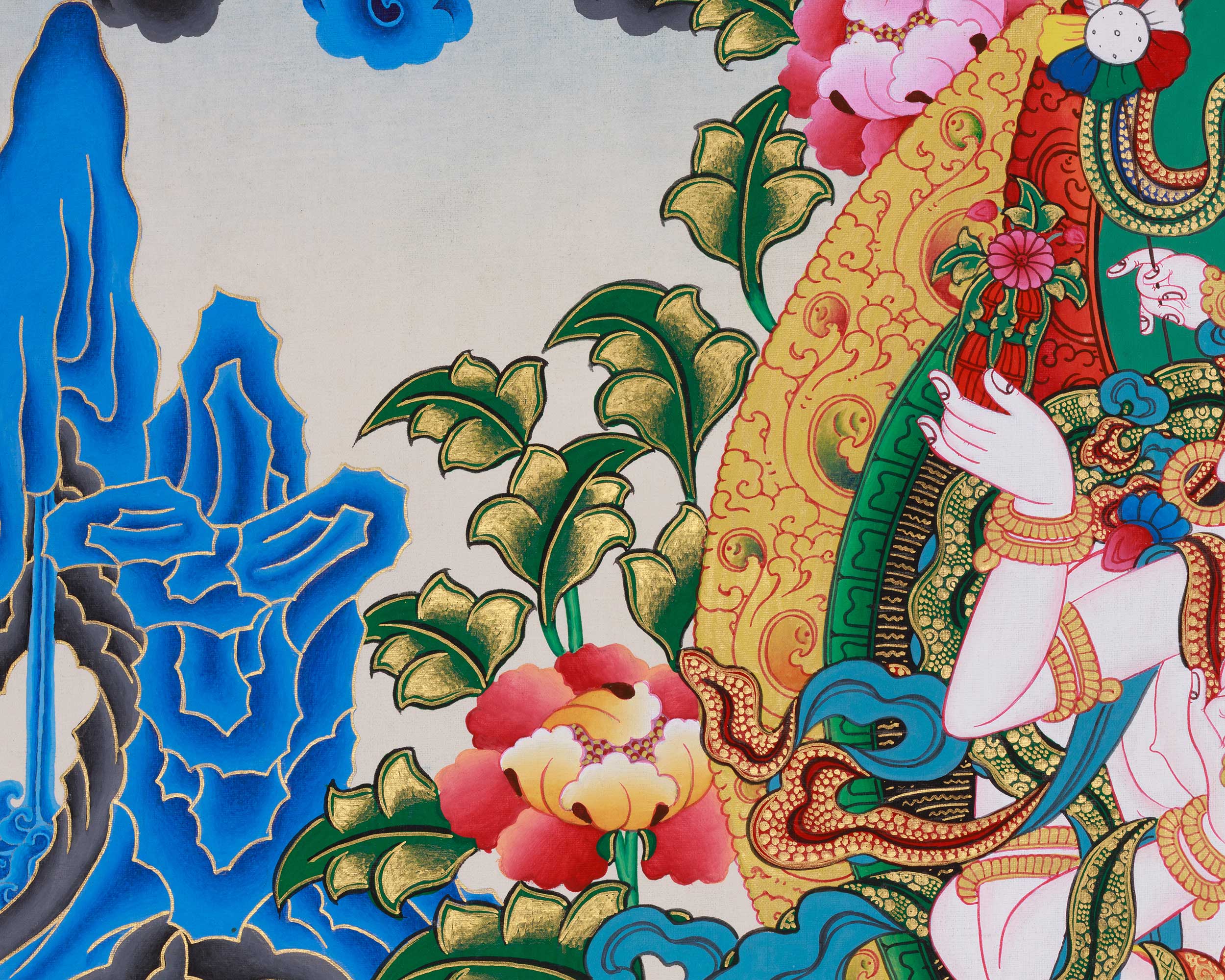 Tsokye Tuktik Thangka | The Divine Teachings of Compassion and Wisdom