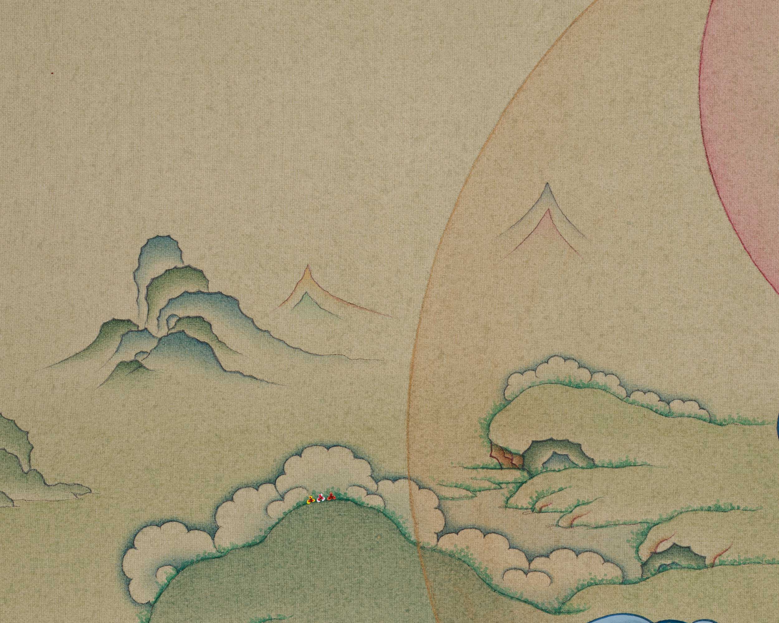 Healing Goddess White Tara Painting | Embodiment of Compassionate Longevity