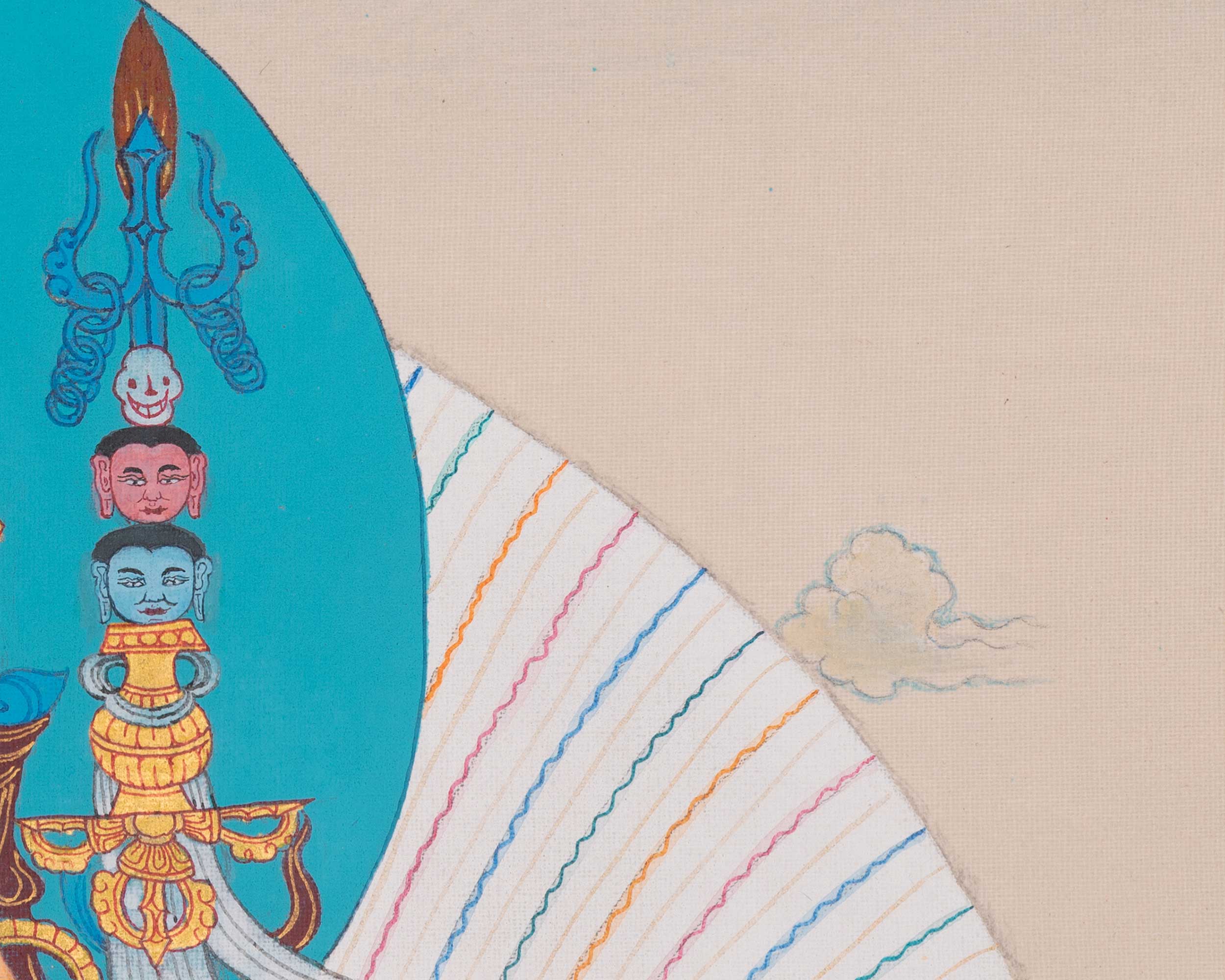Guru Rinpoche Tibetan Art | Padmasambhava Sacred Artwork | Thangka Painting