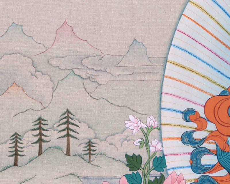 Five Dzambhala Thangka Masterpiece | Painting of Wealth Deity From Enlightenment