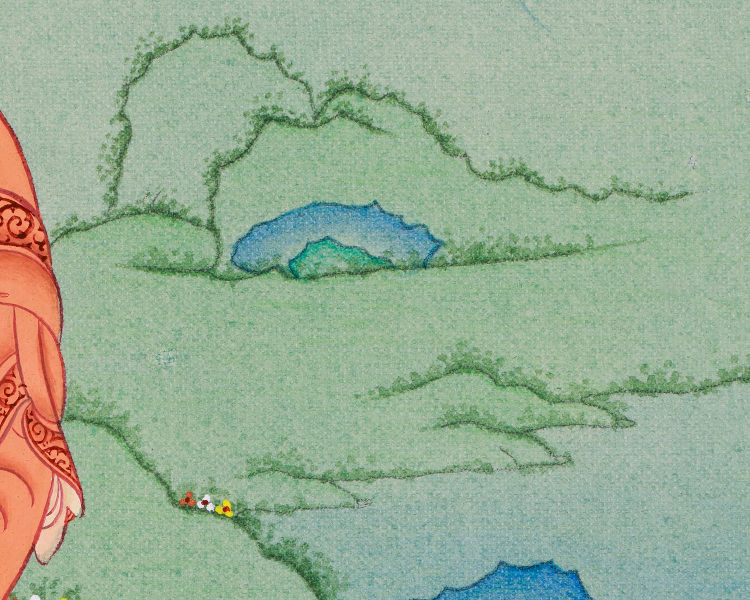 Healing Buddha Bhaisajyaguru Thangka | Deity of Health & Purification