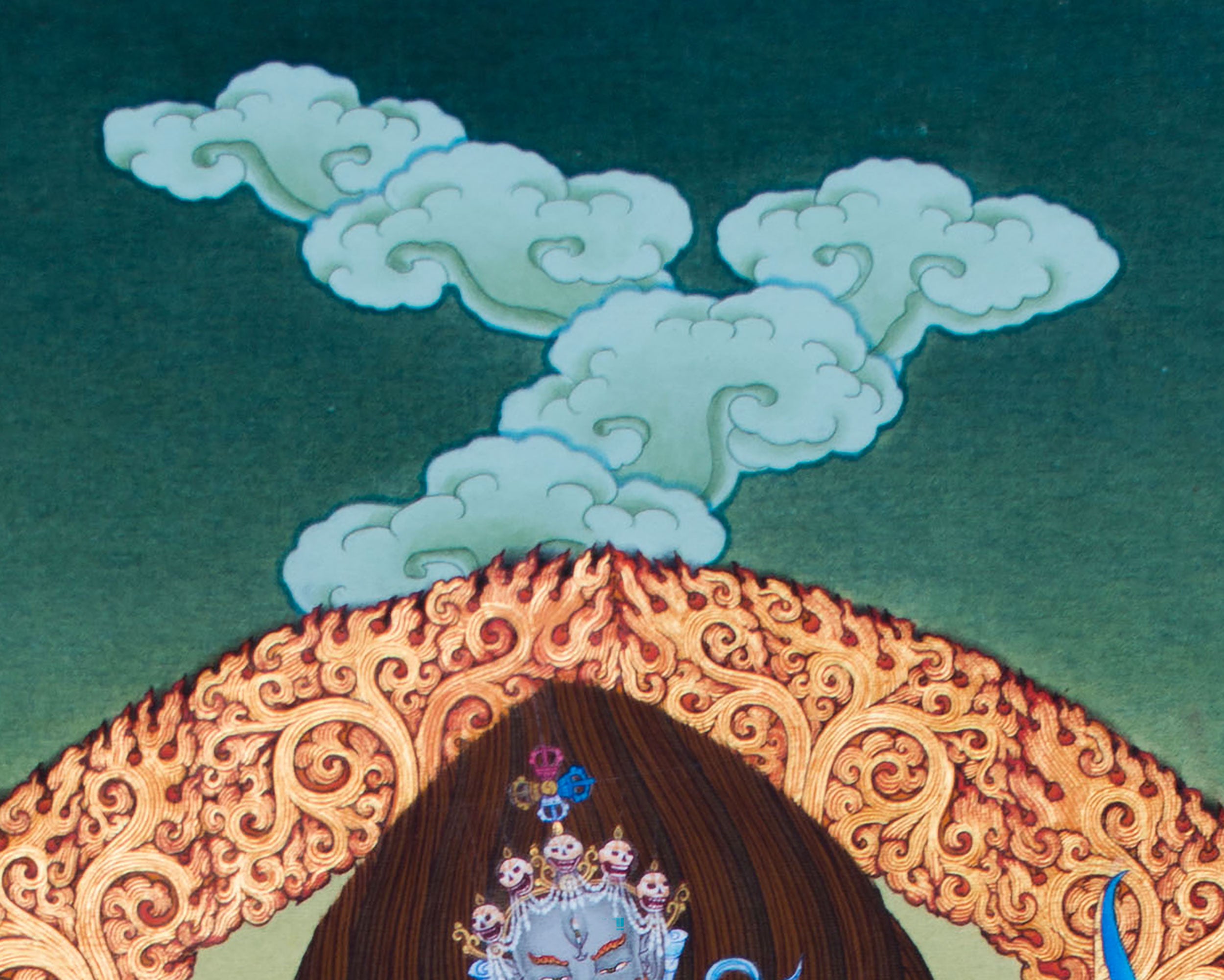 Tibetan Hevajra Thangka | Wrathful Hevajra Deity | Buddhist Decor