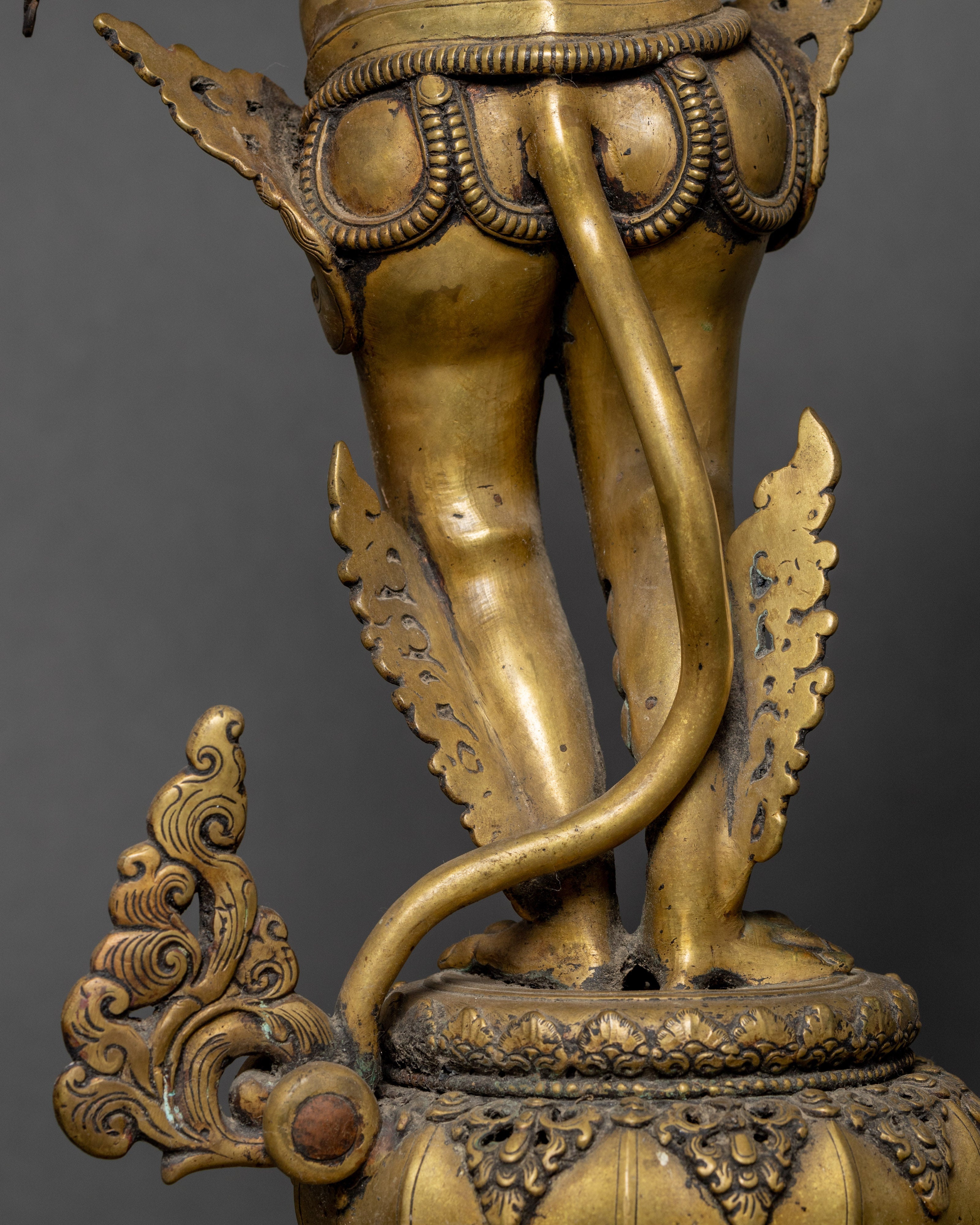 Traditional Oil Lamp Set | Buddhist Lion lamp