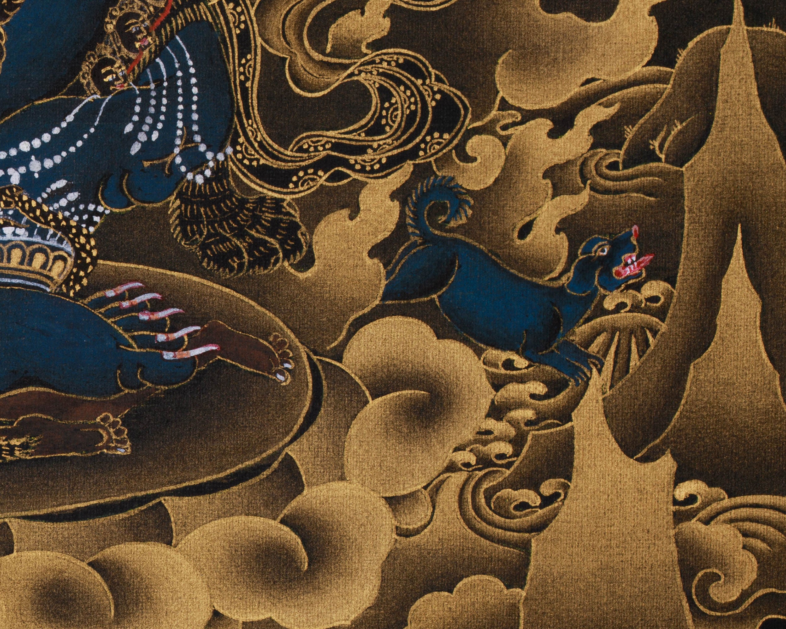Wrathful Deity, Sakya Mahakala Thangka | Mahakala of Protection and Power