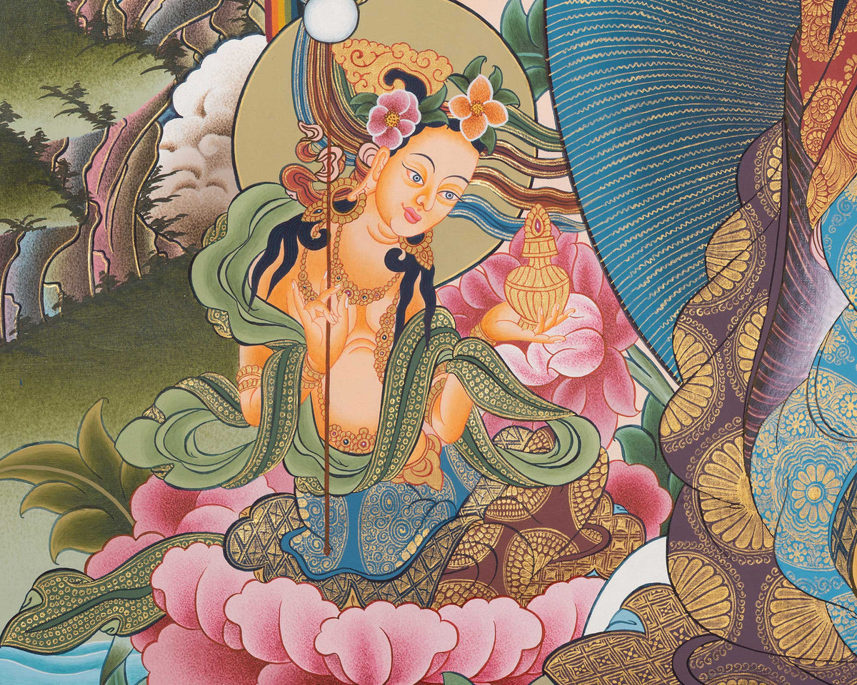 8 Guru Manifestation Thangka | Guru Rinpoche | Lotus Guru: Padmasambhava |
