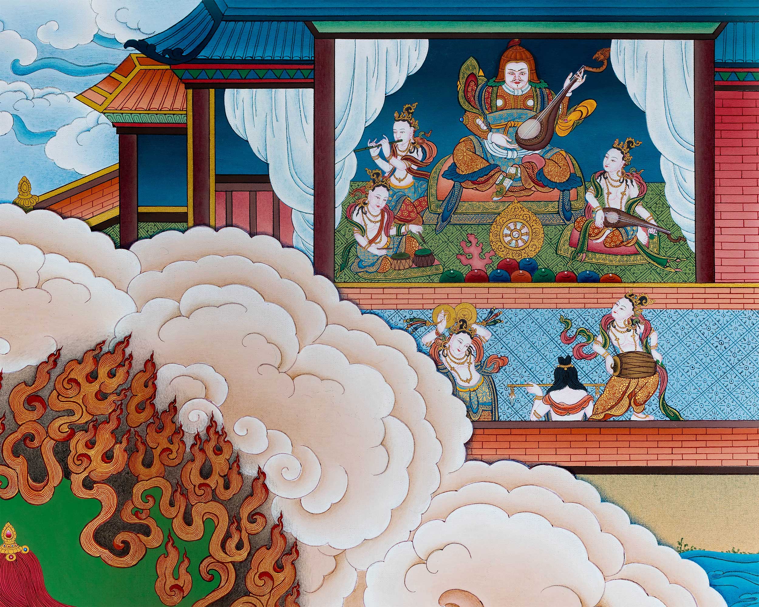 King of the East Dhritarashtra | Protector of the East in Buddhist Tradition