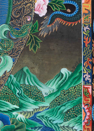 Padhma Pani Thangka Print | Avalokiteshvara Traditional Thangka | Digital Wall Decors
