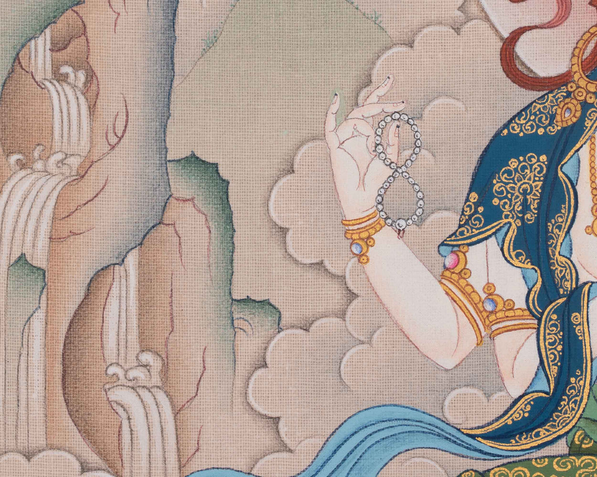 Sacred Tibetan Chenrezig Thangka | Avalokiteshvara Artwork