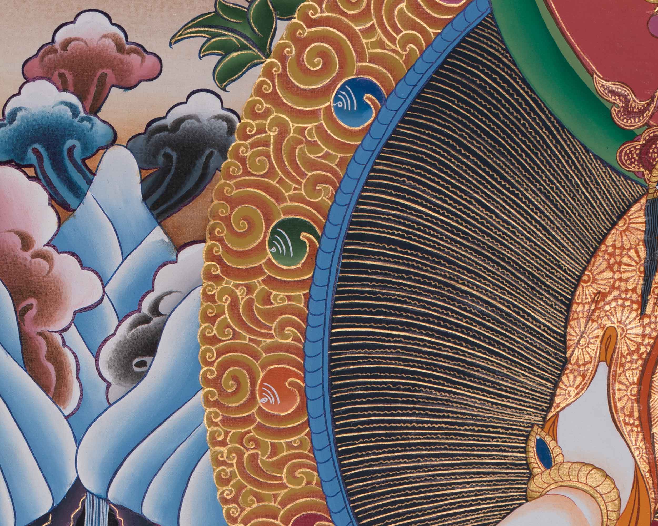Hand-Painted Traditional White Tara Artwork | Goddess of Healing and Longevity