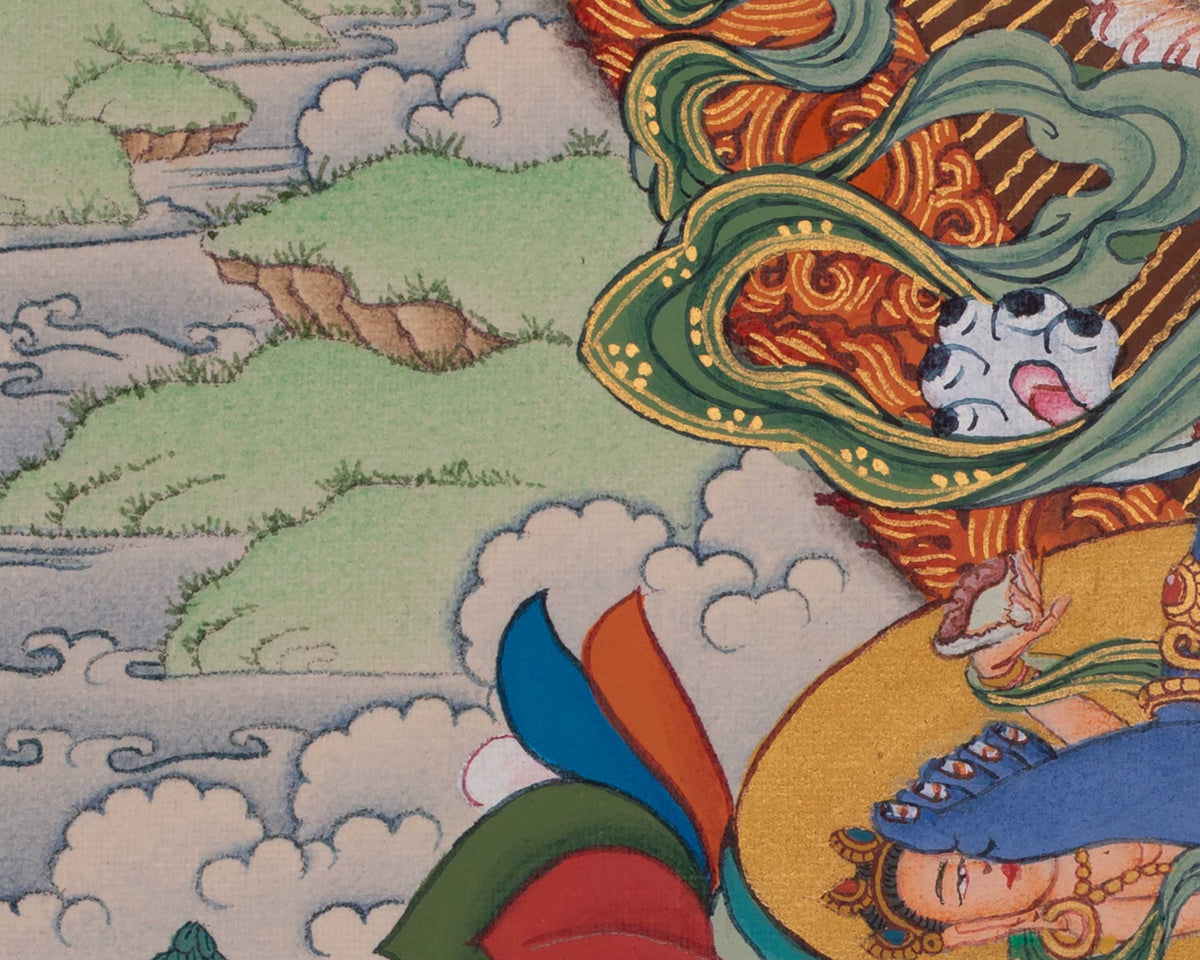 12 Armed Chakrasambhara Thangka | The Supreme Unity Of Bliss And Emptiness