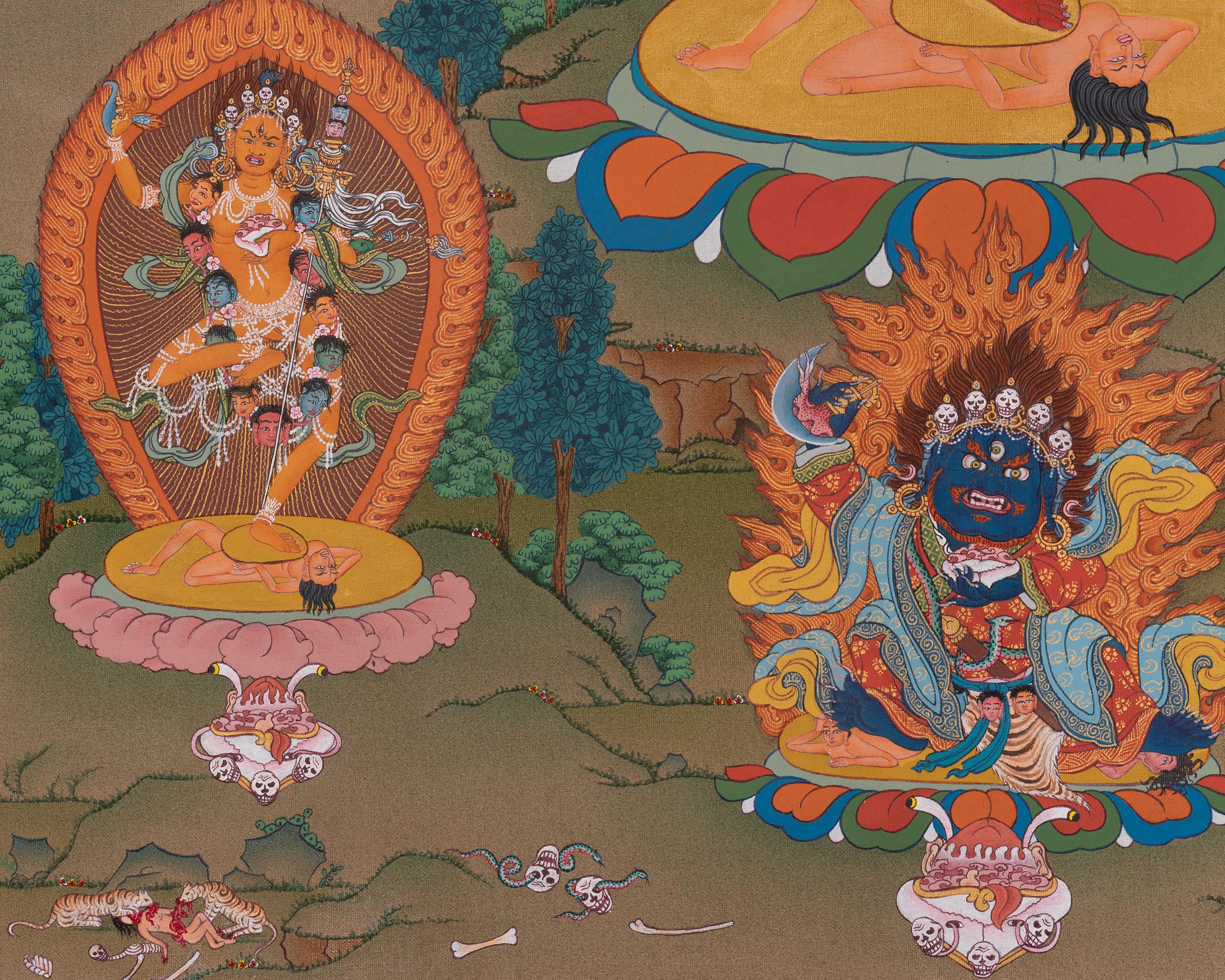 Vajravarahi Tibetan Thangka | Wrathful Dakini In Vajrayana Buddhism |Transcendent Wisdom