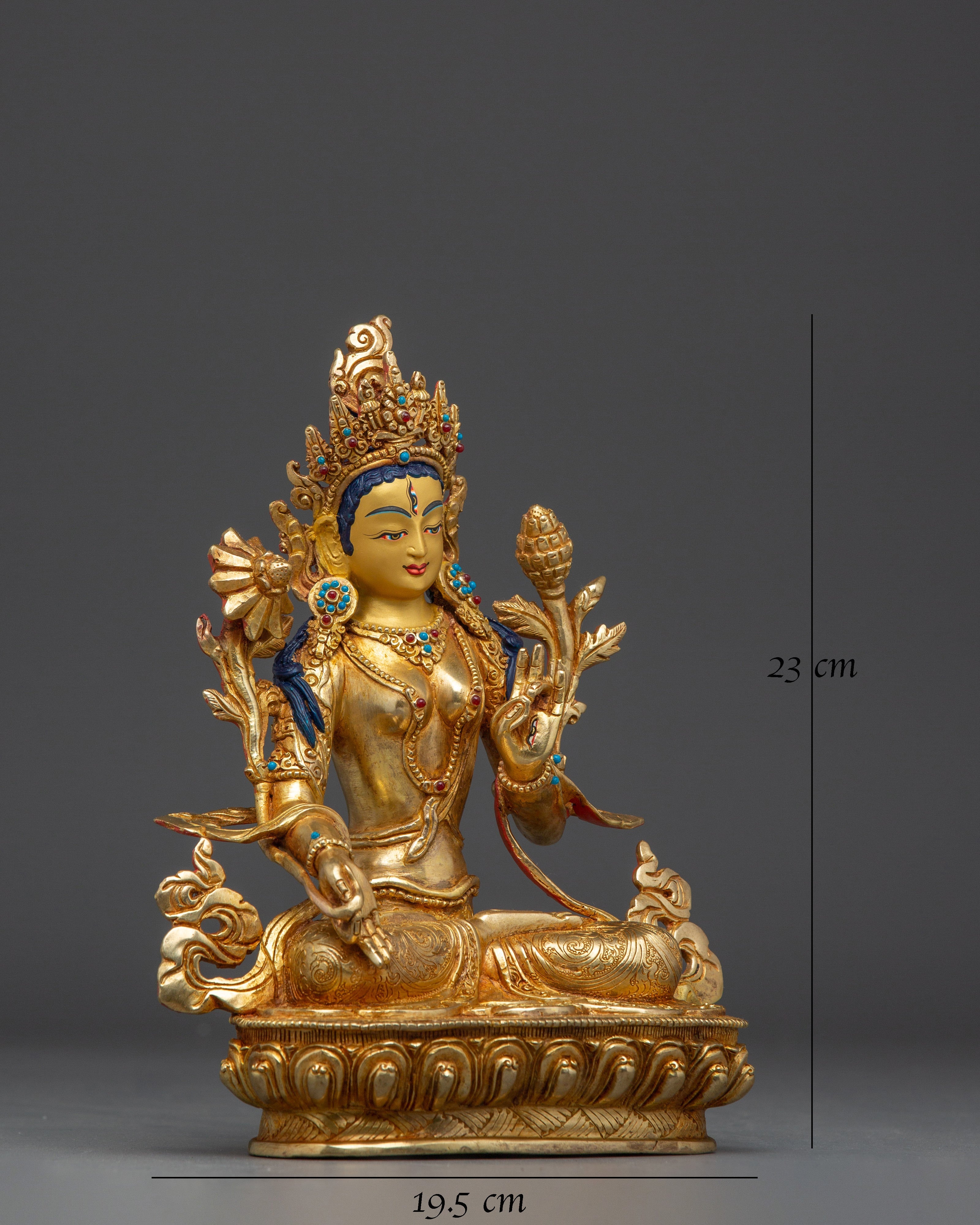 White Tara Copper Statue