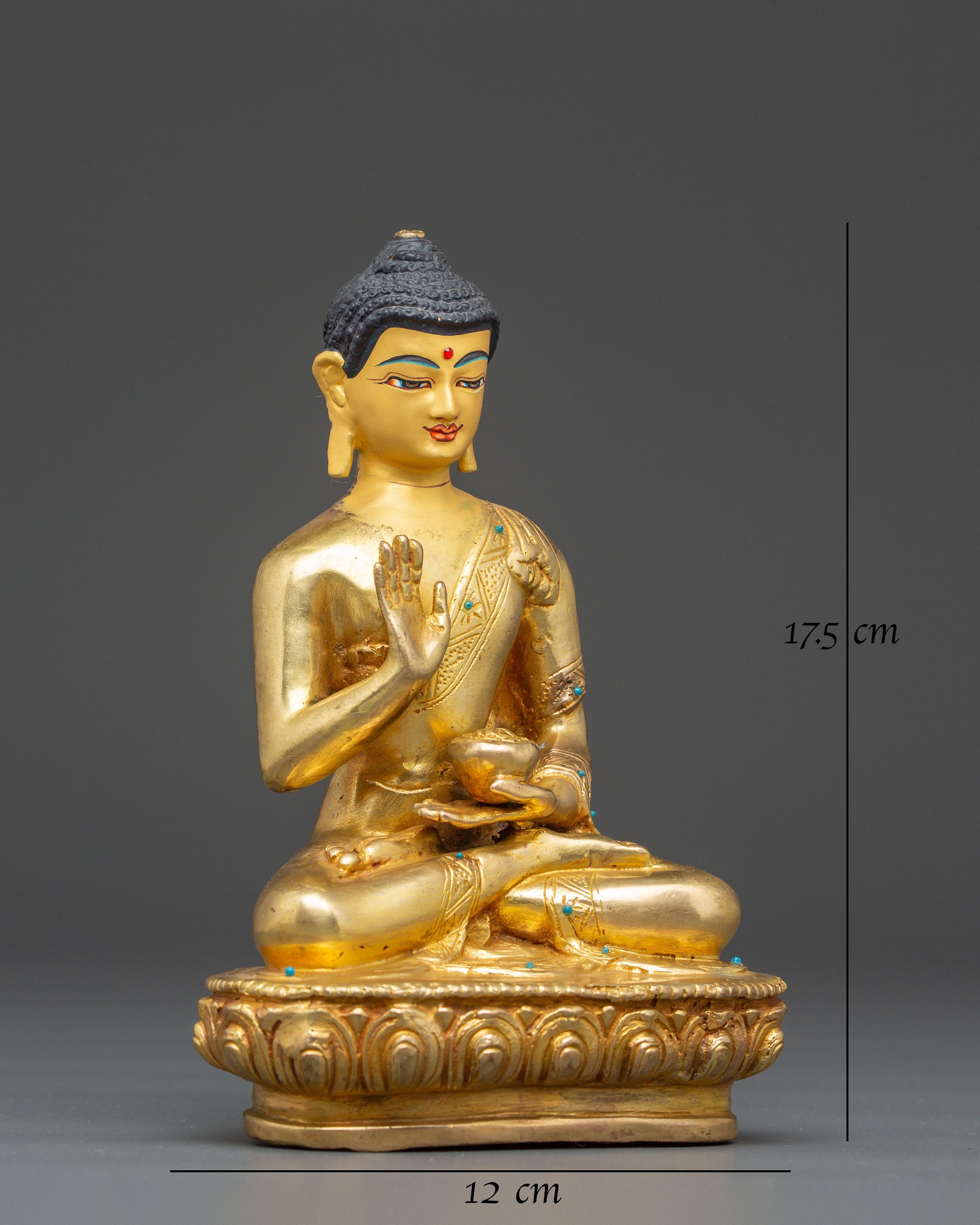 Buddhist Spiritual Amoghasiddhi Sculpture | Tibetan Deity of Fearlessness