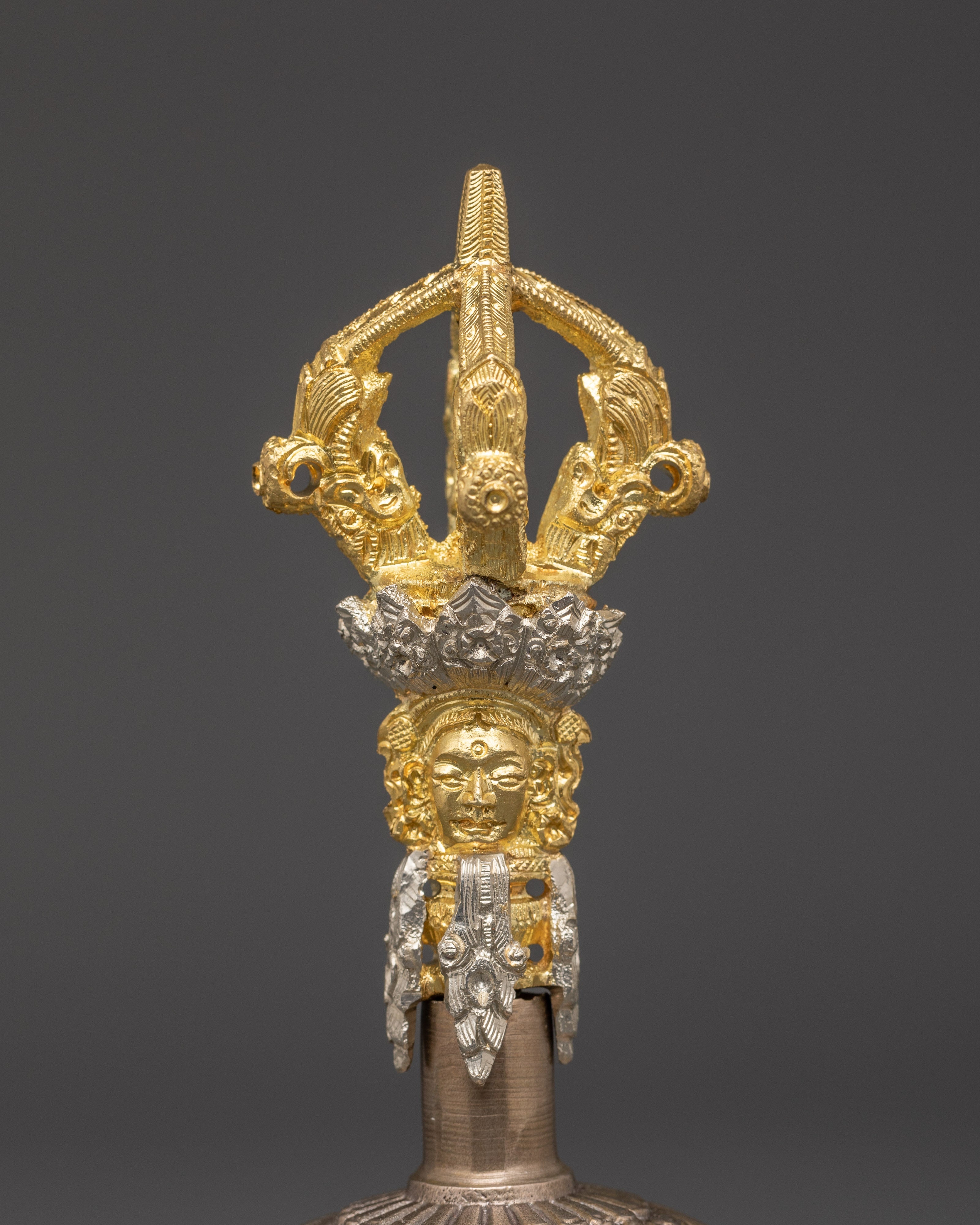 Traditional Tibetan Bell and Vajra Set | Handcrafted Ritual Tools