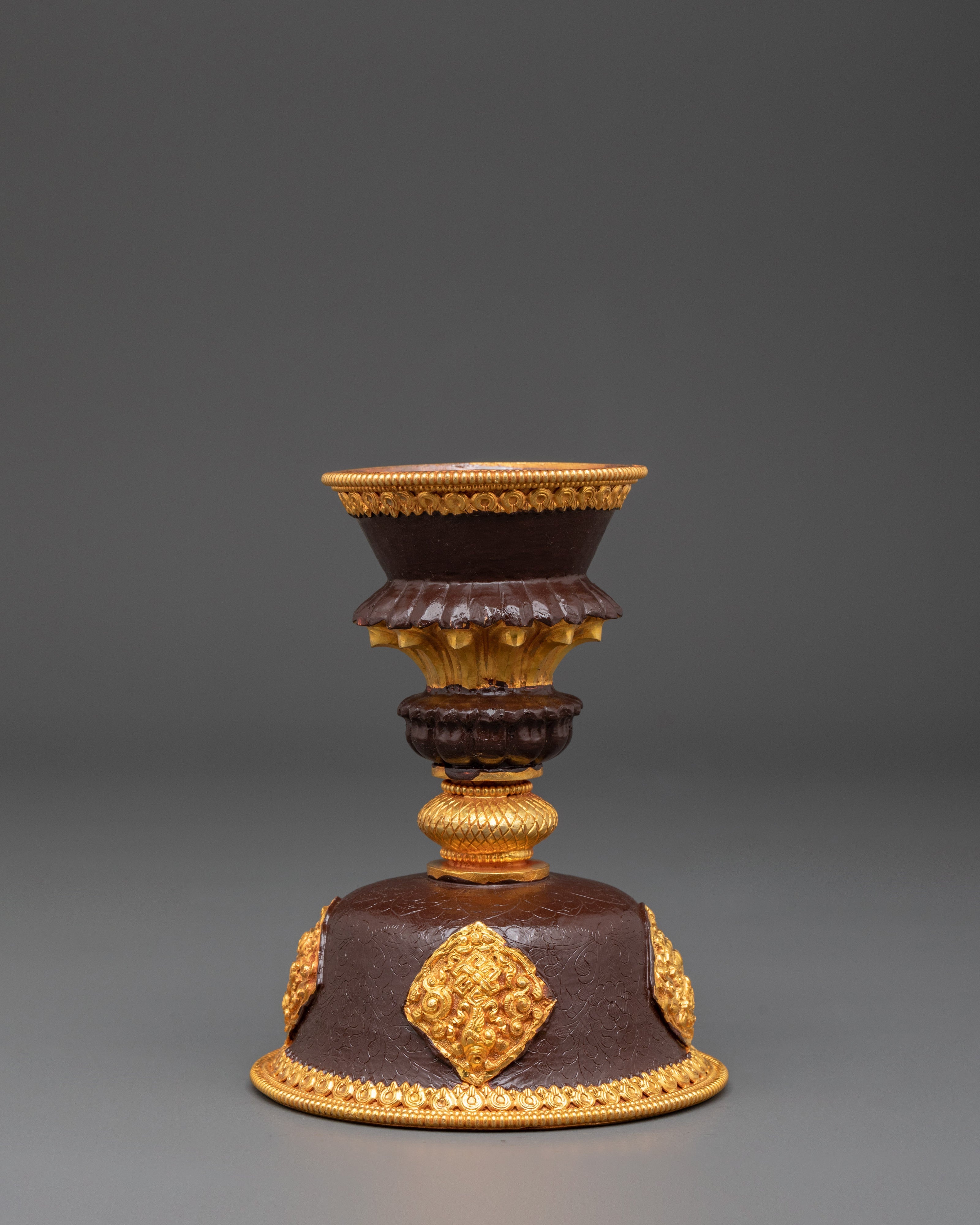 Buddhist Ritual Butter Lamp Set | Traditional Tibetan Spiritual Lamp