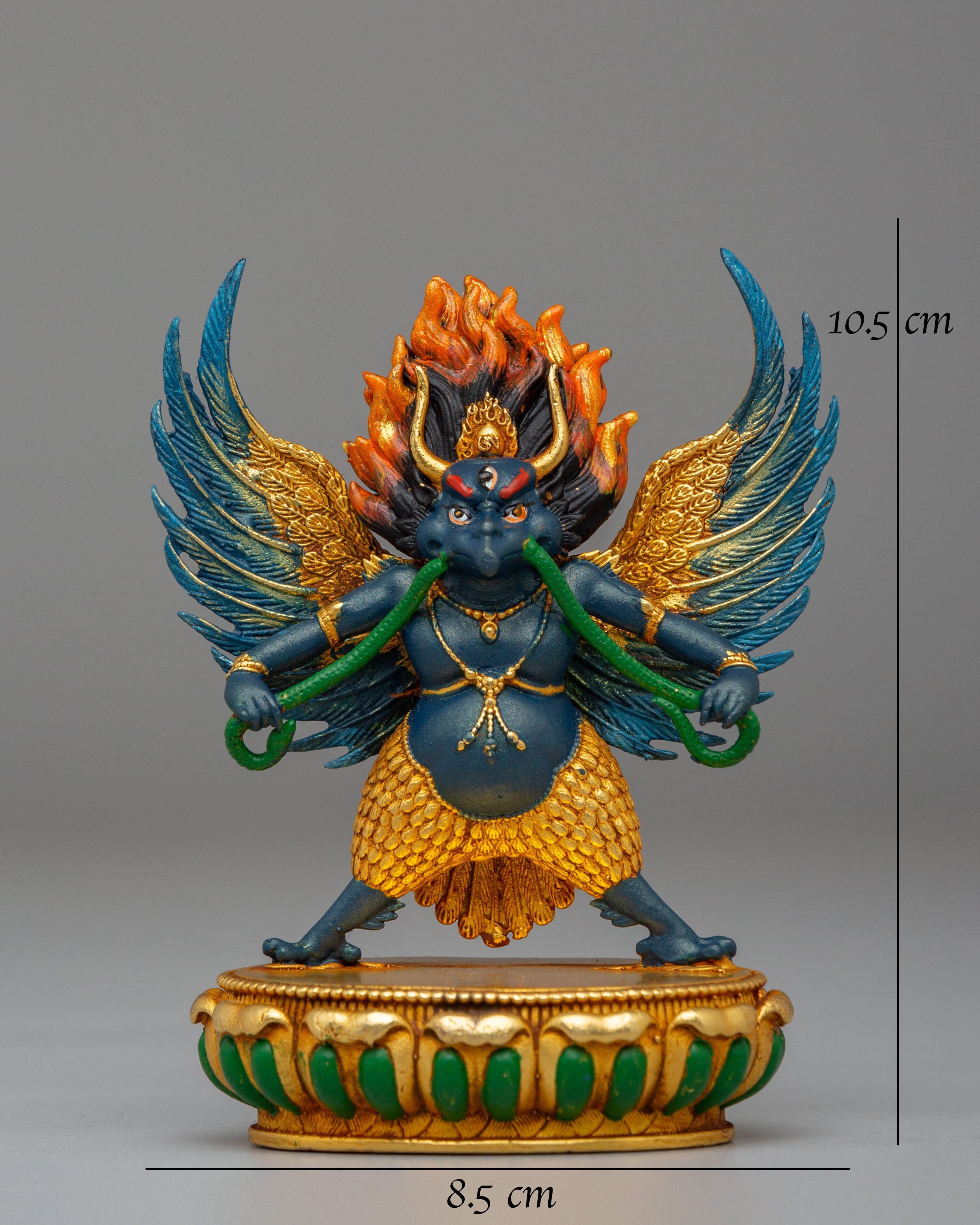 Handcrafted Garuda Hindu Deity Statue | God of Speed and Protection