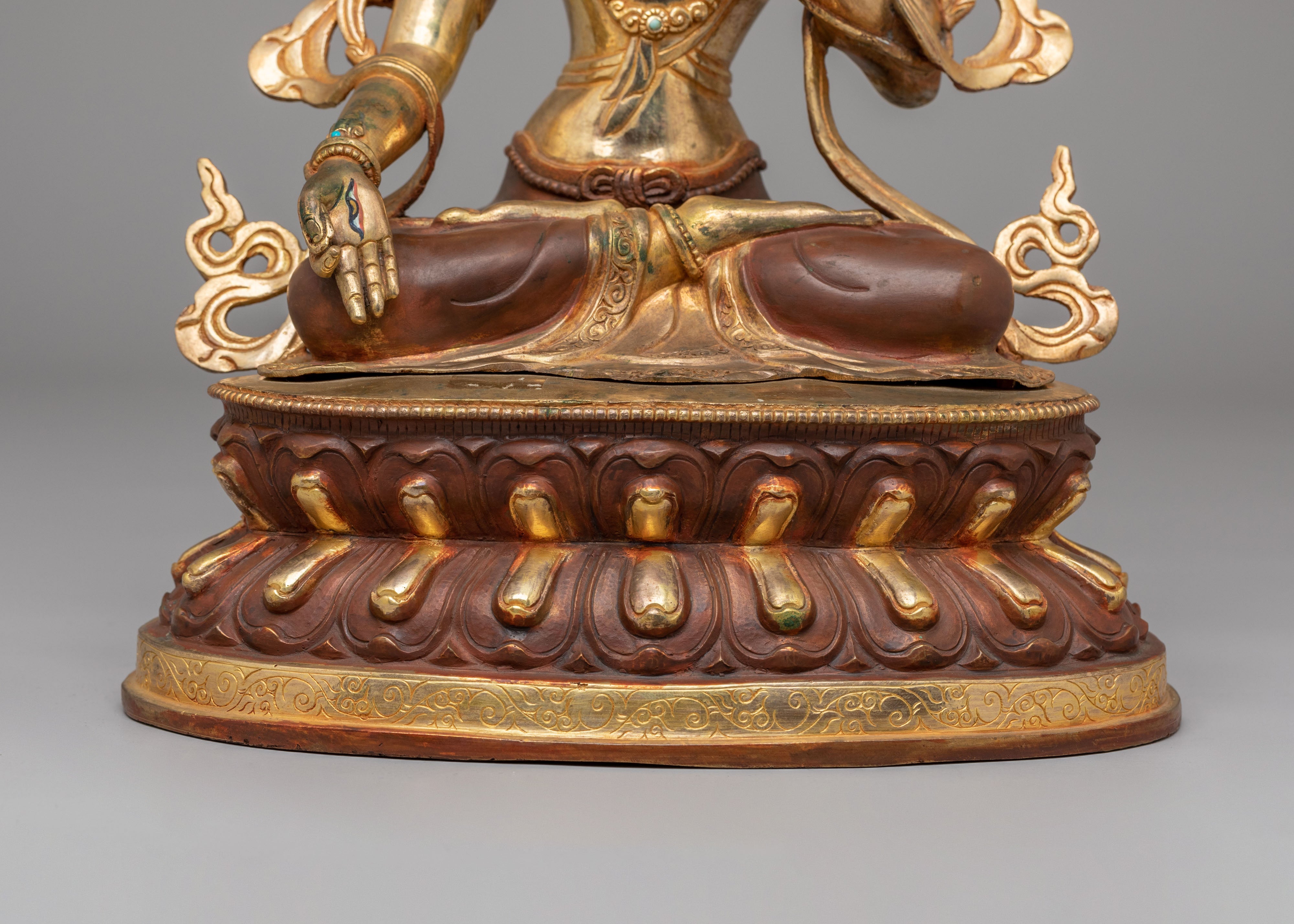 Tibetan White Tara Healing Sculpture | Spiritual Healing Statue