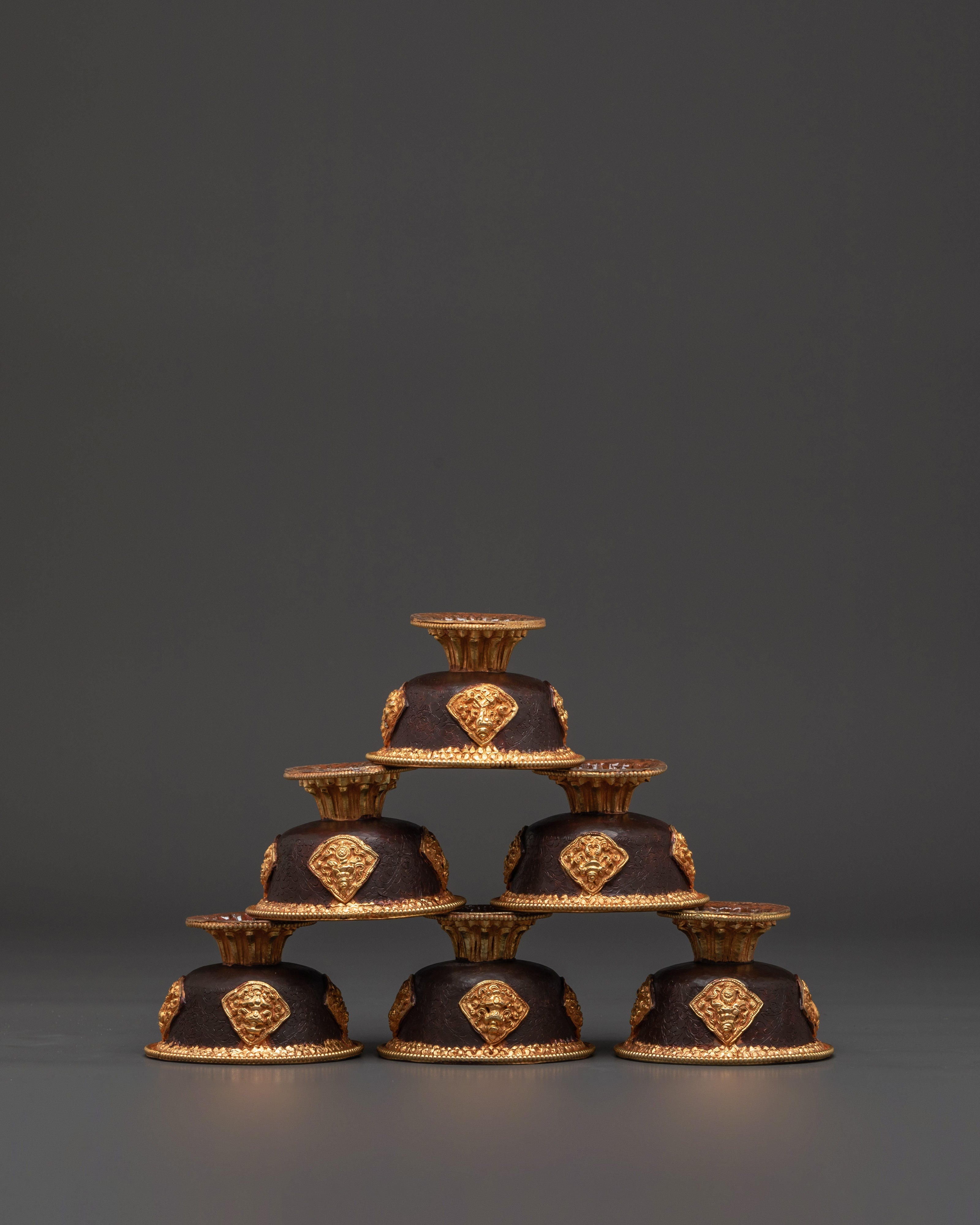 Dharma Offering Bowl Set | Buddhist Altar Ritual Cups