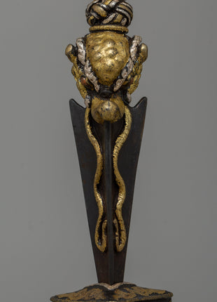 Handcrafted Iron Phurba Dagger | Vajrakila for Meditation Energy Cleansing