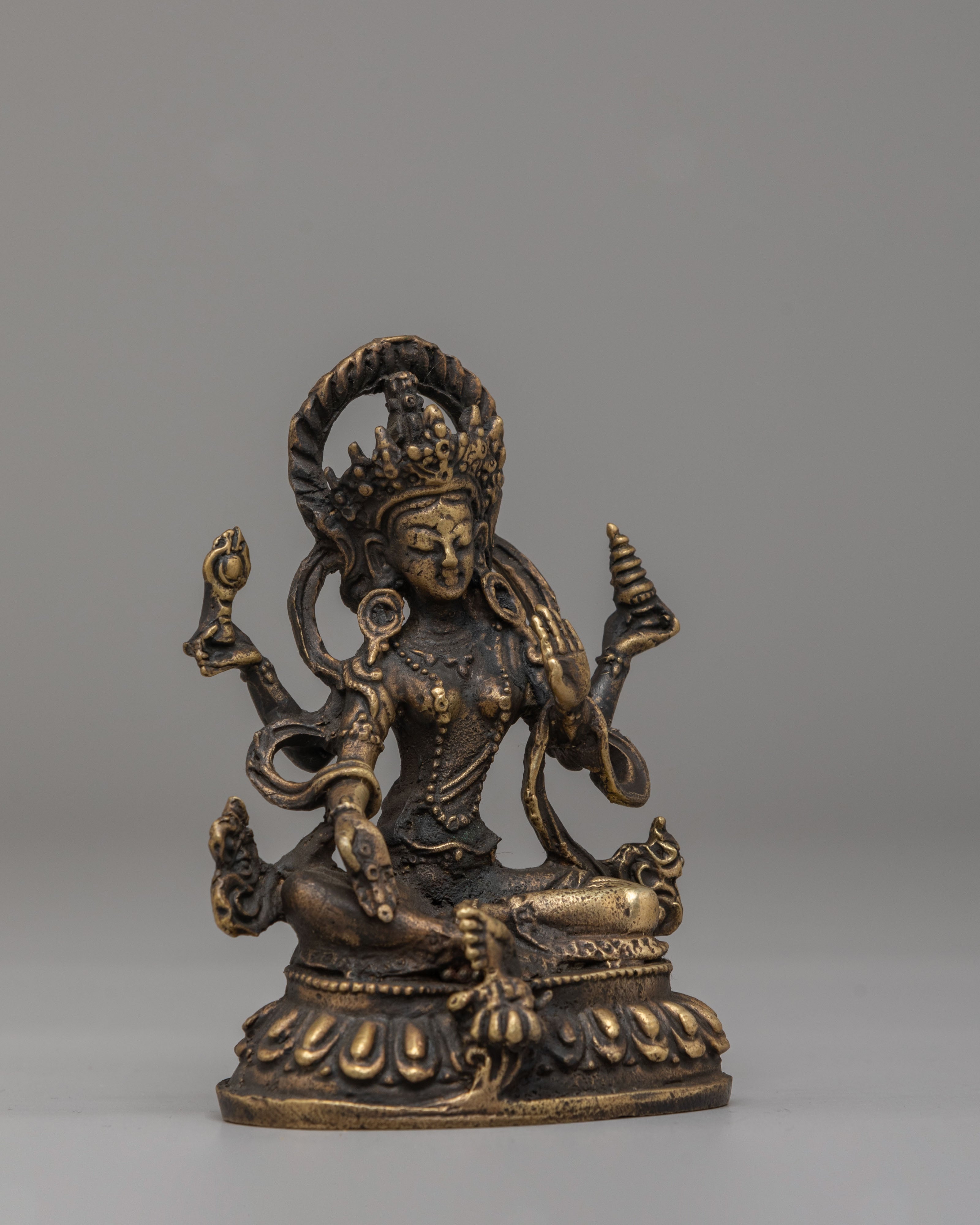 Traditional Sacred Laxmi Statue | Handcrafted Brass Lakshmi Idol for Puja & Home Decor