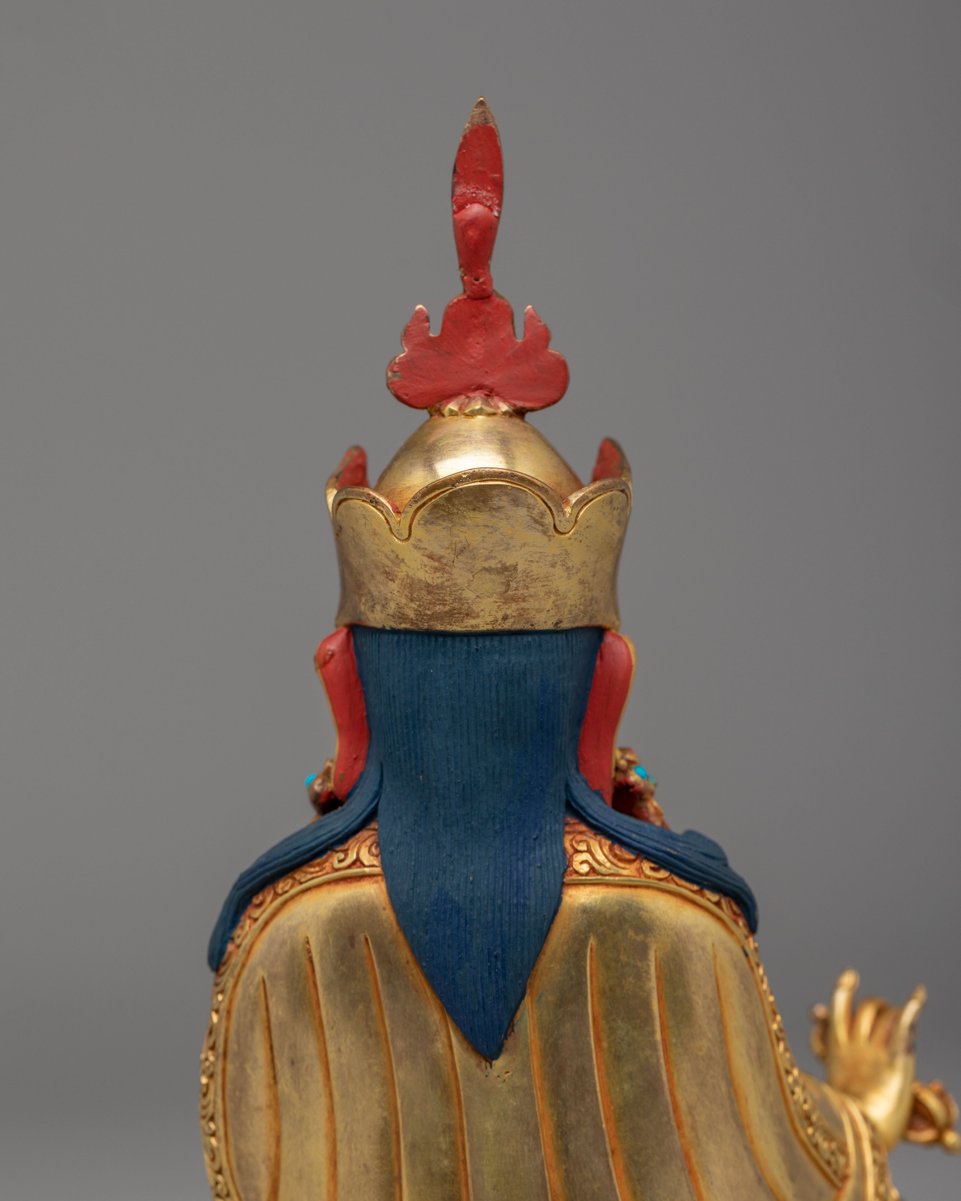 Sacred Padmasambhava Altar Sculpture | Tibetan Buddhist Artwork