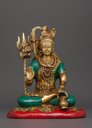 Brass Lord Shiva Statue 