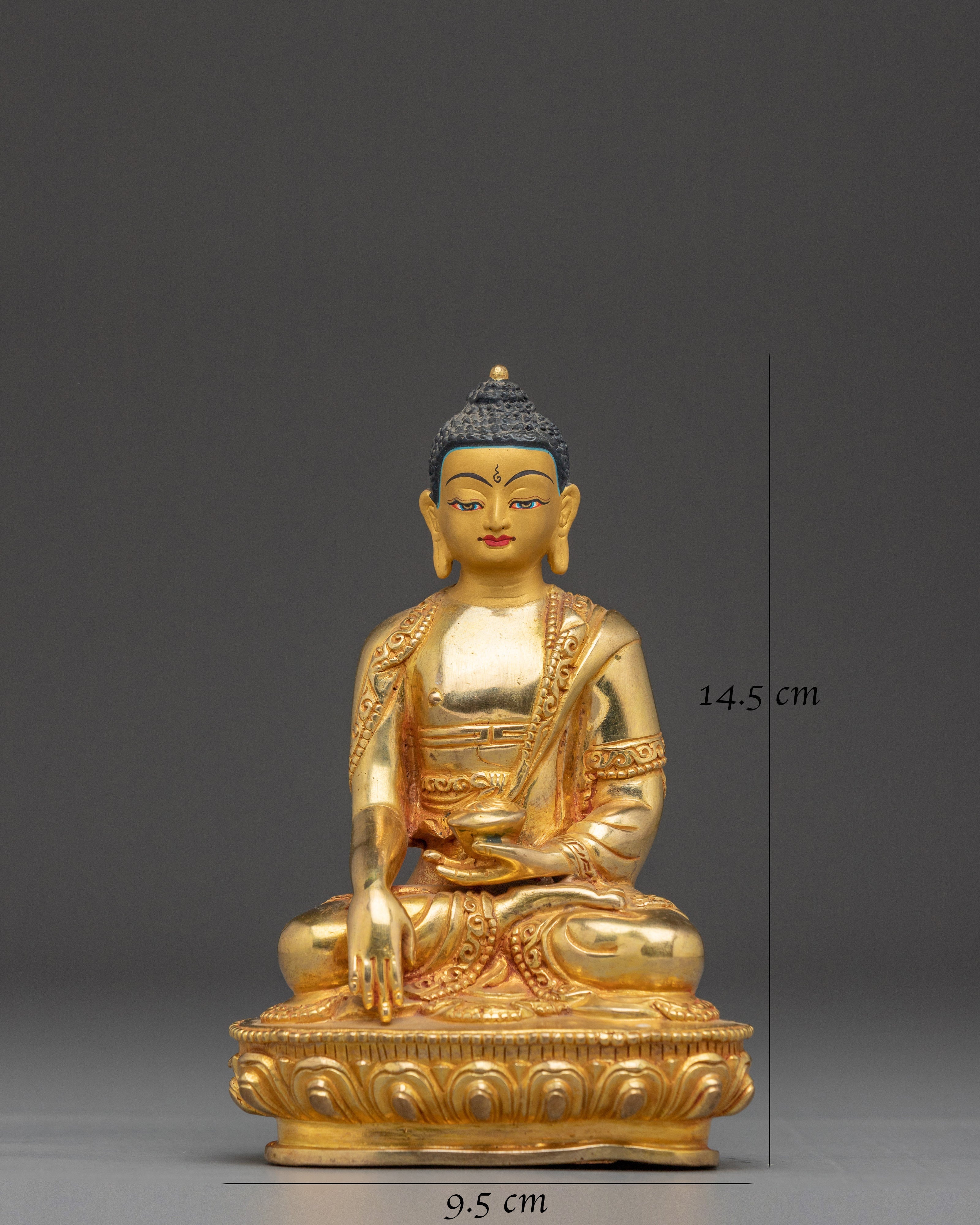 Handmade Tibetan Shakyamuni Buddha Statue | Buddhist Decor