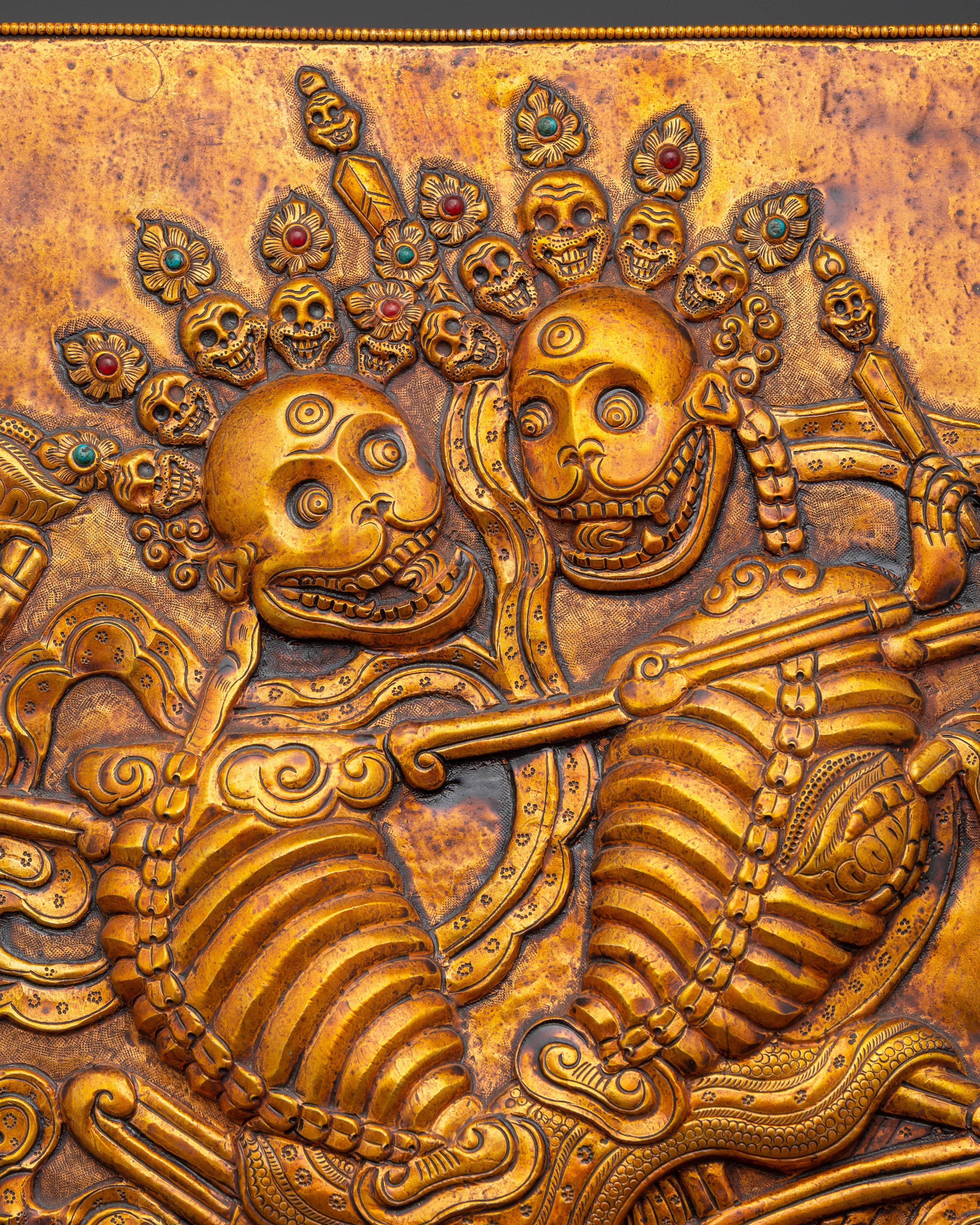 Chitipati Gold Plated Wall Hanging | Symbol of Impermanence