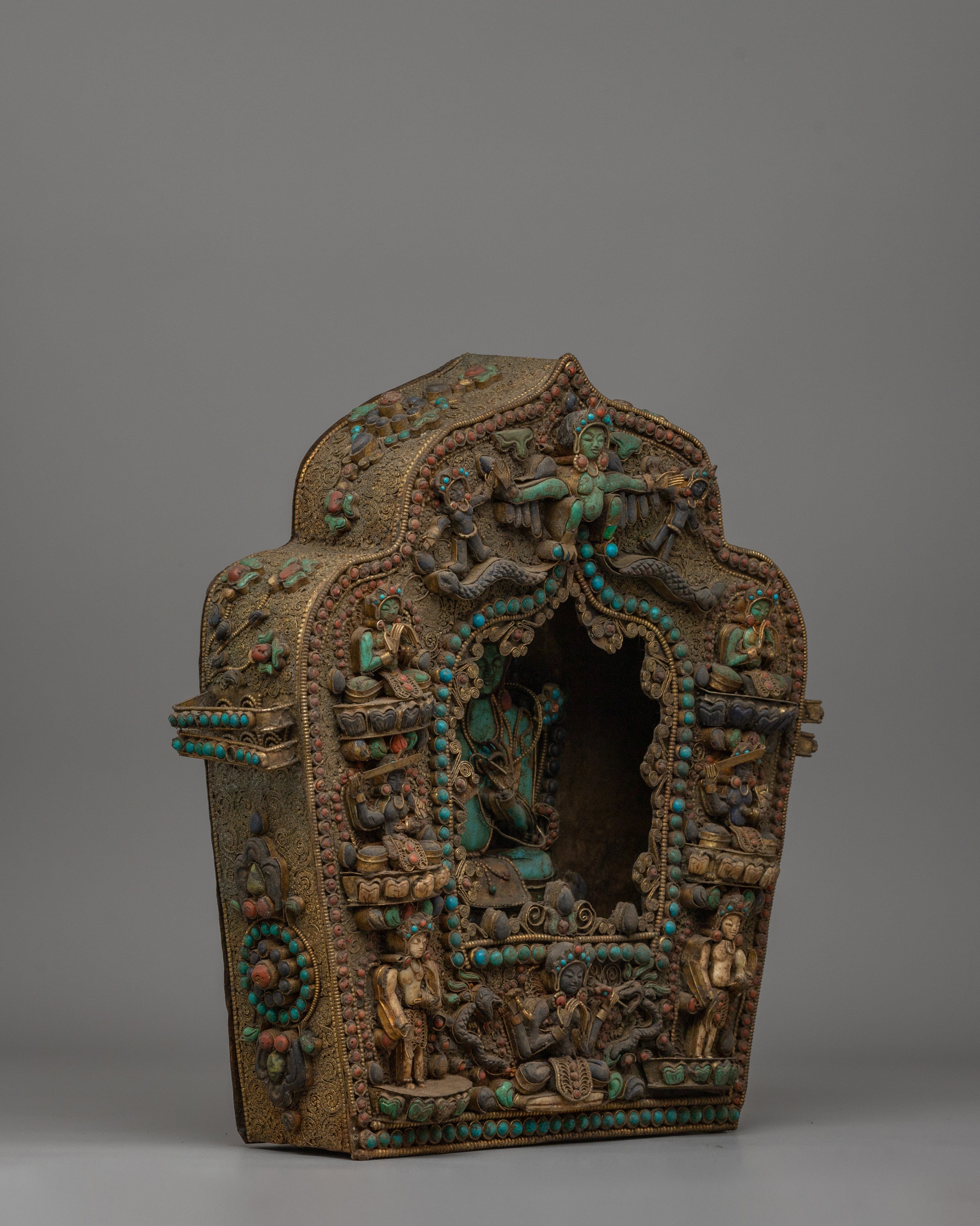 Green Tara Ghau Box | Spiritual Prayer Amulet