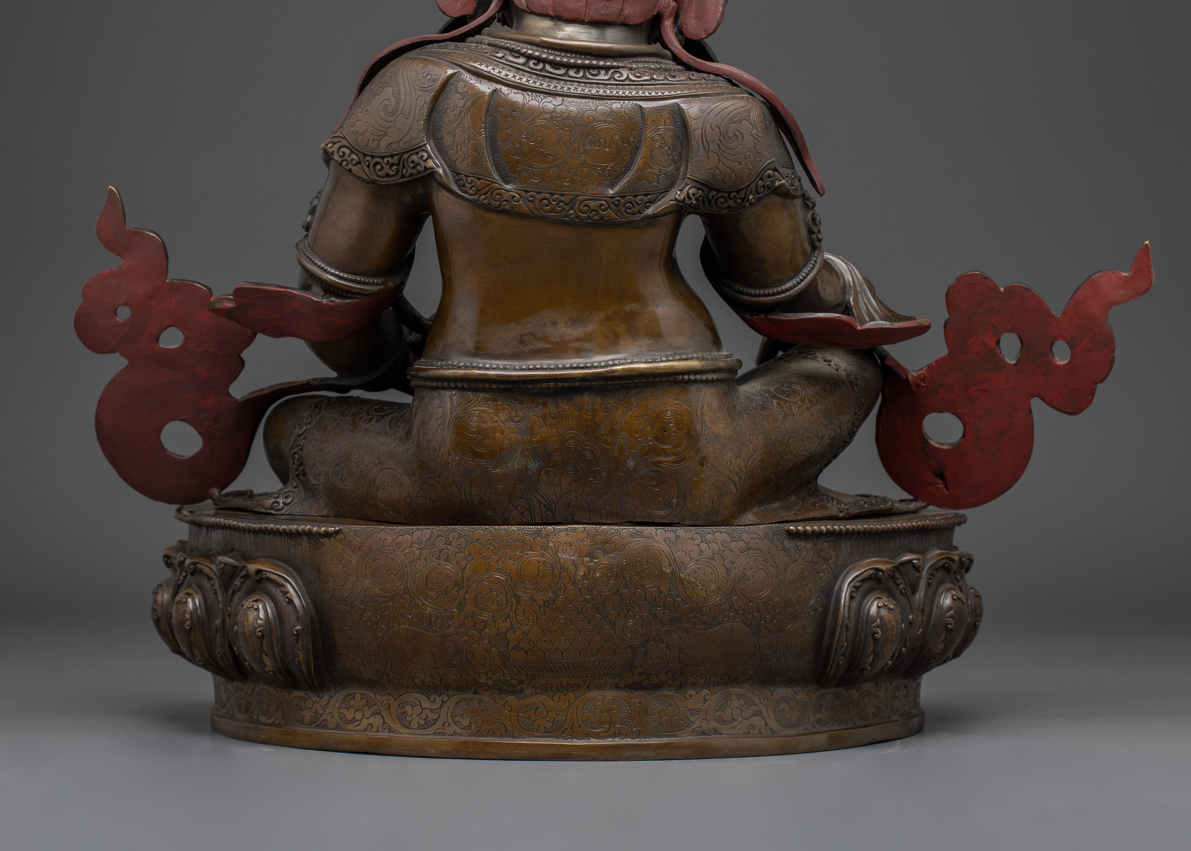 Black Oxidized Dzambhala Statue | Tibetan Wealth Deity