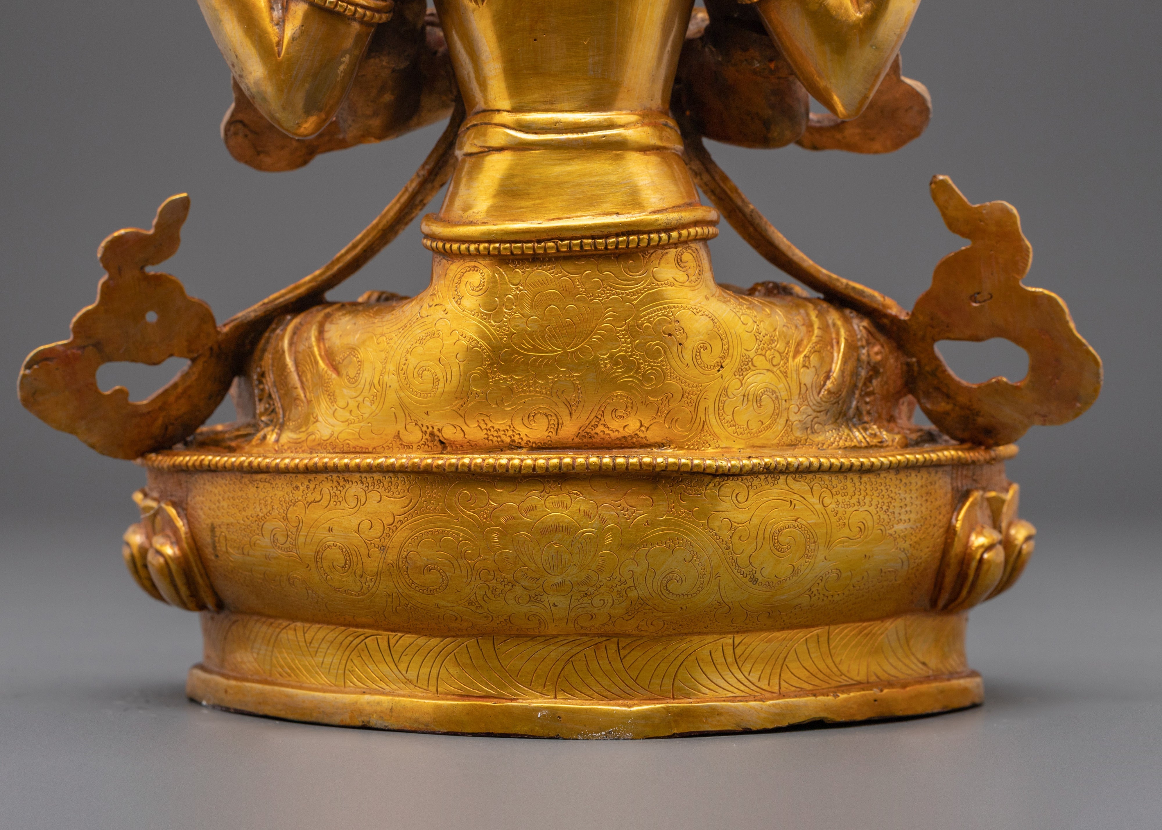 Tibetan Buddhist Chenrezig sculpture | Spiritual Home Decor