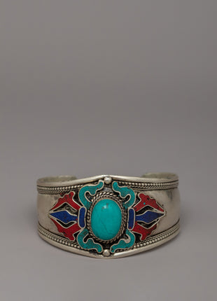 Turquoise Engraved Bracelet