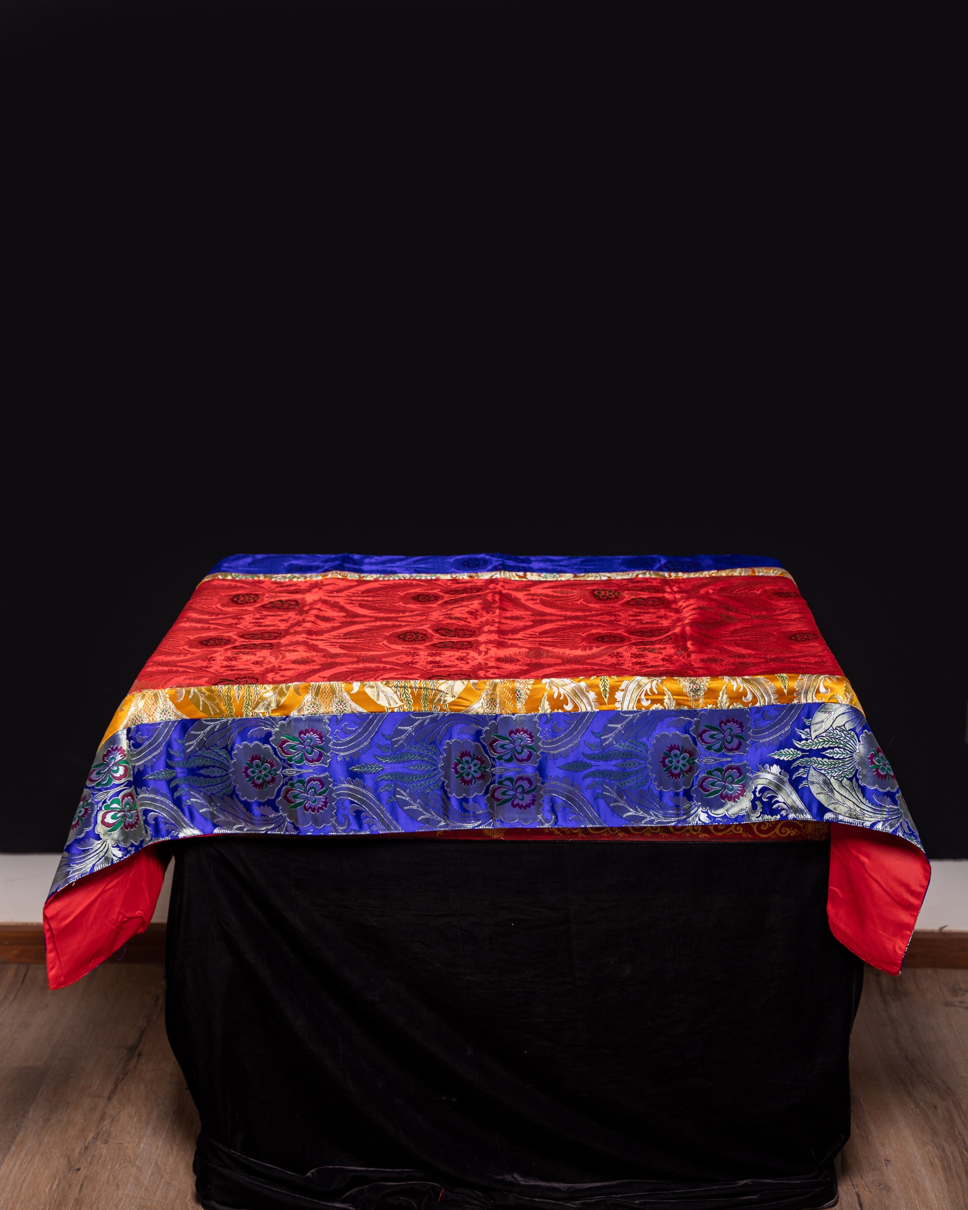 Silk Table Cloth | Tibetan Silk Cloth for Meditation and Decor