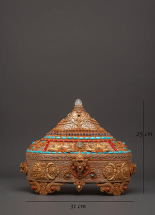 Copper & Gold-Plated Treasure Box | Handcrafted Keepsake Storage