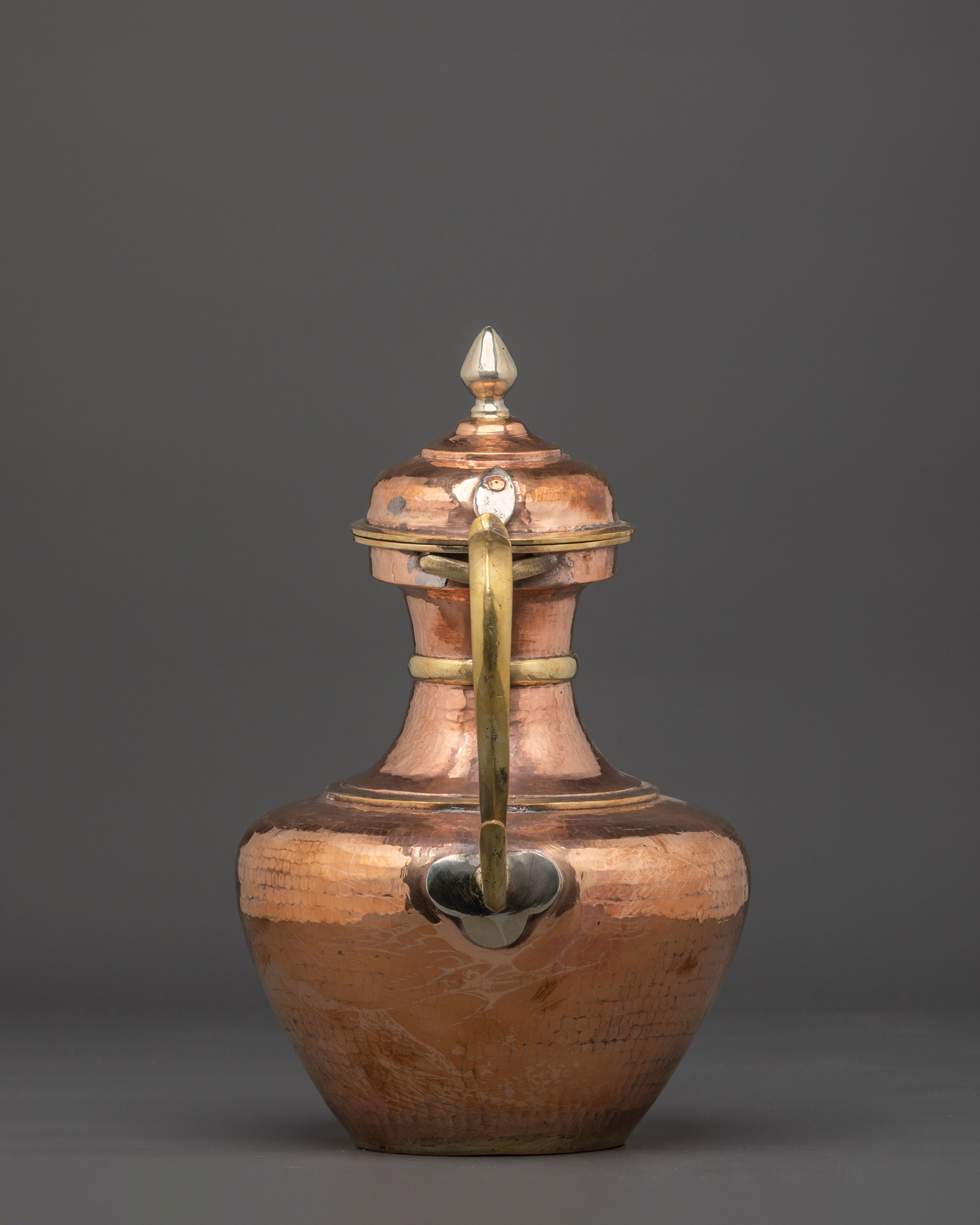 Traditional Copper Teapot | Decorative Tibetan Tea Kettle