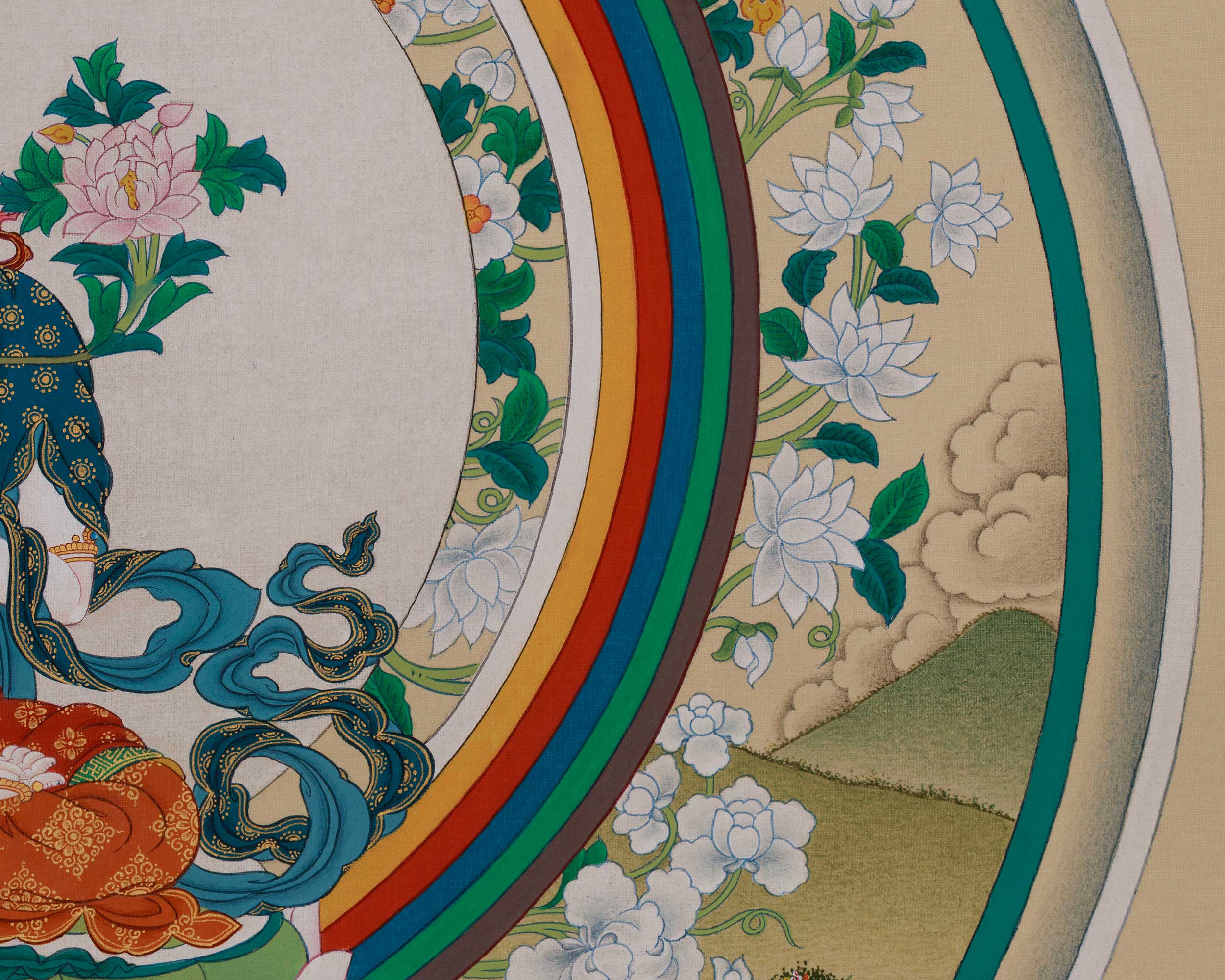 Tibetan deity White Tara Thangka | Longevity Goddess Sita Tara