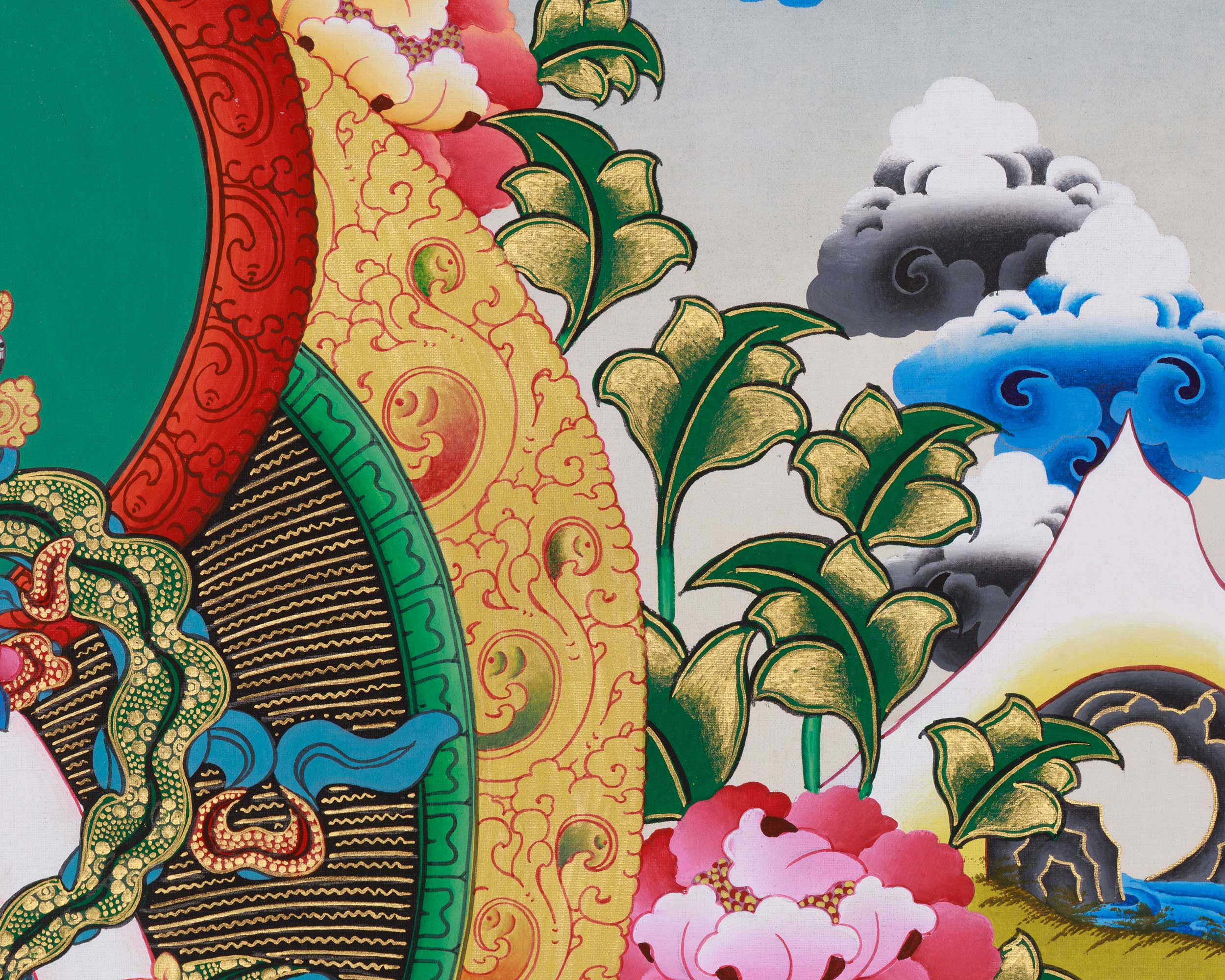 Tsokye Tuktik Thangka | The Divine Teachings of Compassion and Wisdom