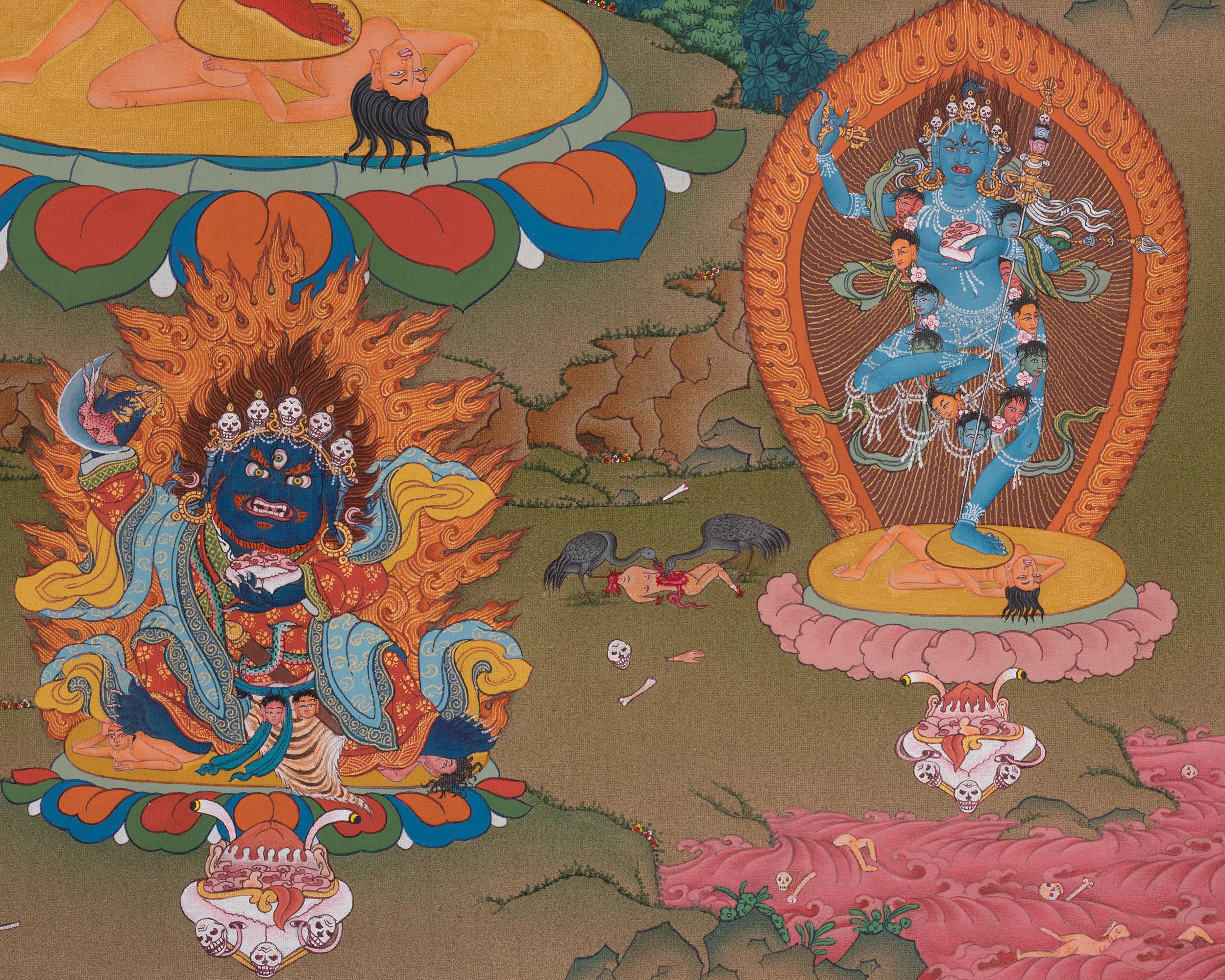 Vajravarahi Tibetan Thangka | Wrathful Dakini In Vajrayana Buddhism |Transcendent Wisdom