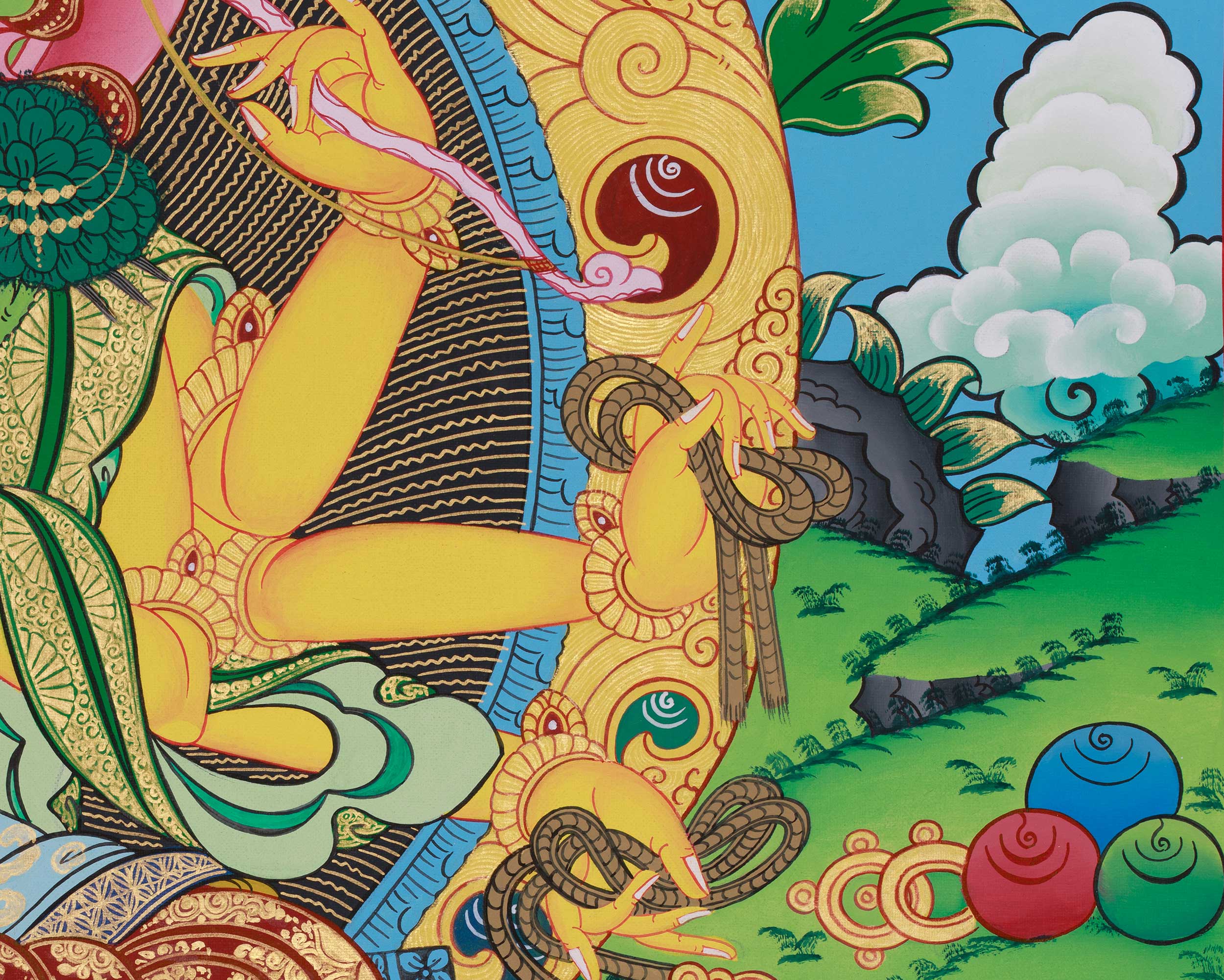 Traditional Thangka of Marichi | Embodiment of Wisdom