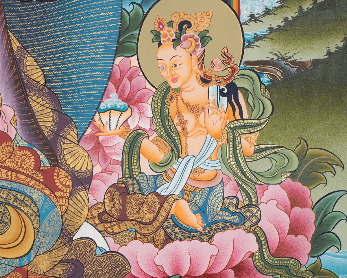 8 Guru Manifestation Thangka | Guru Rinpoche | Lotus Guru: Padmasambhava |