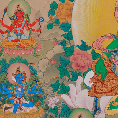Traditional Thangka of 21 Tara | Compassion and Swift Protection