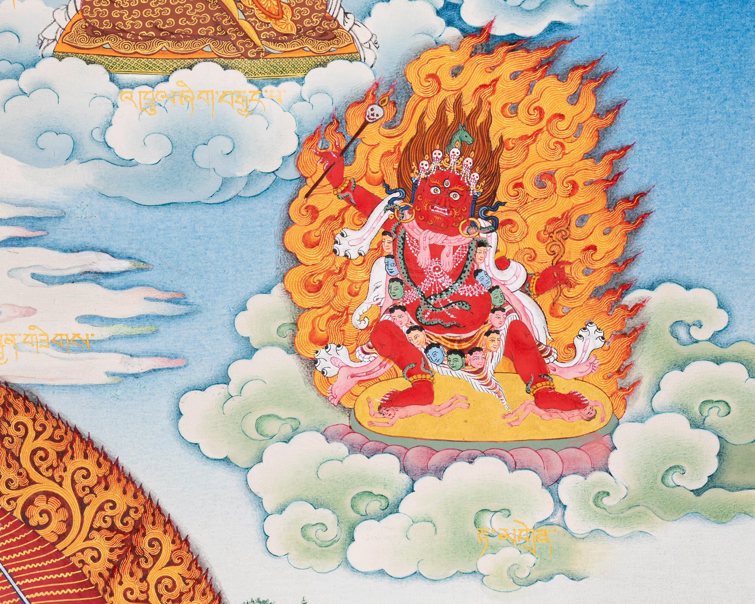 Wangdu Thangka Print | High-Quality Spiritual Artwork of Tantric Power and Blessings
