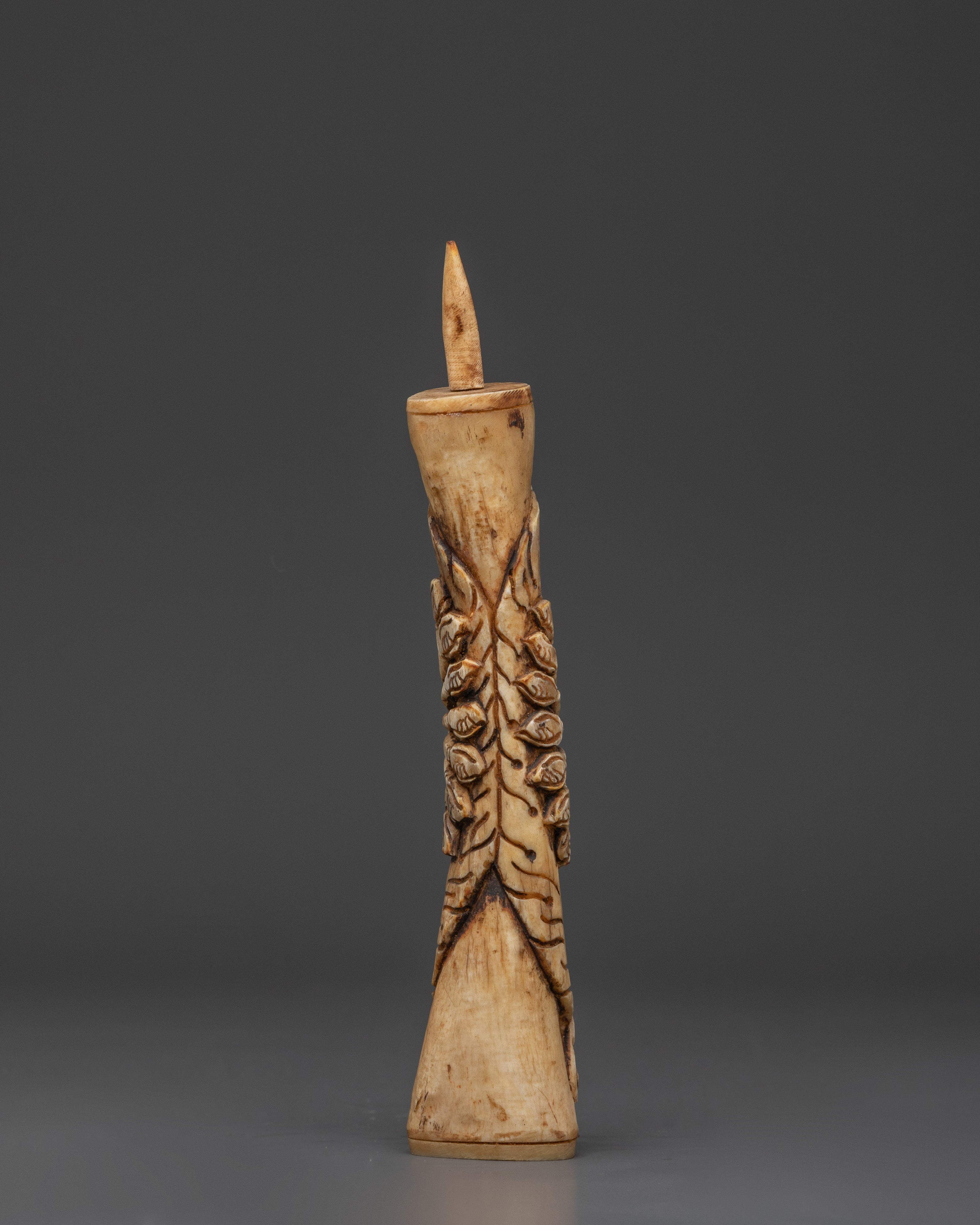 Handcarved Ritual Yak Bone Stamp | For Mantra Impressions, Buddhist Ceremonies