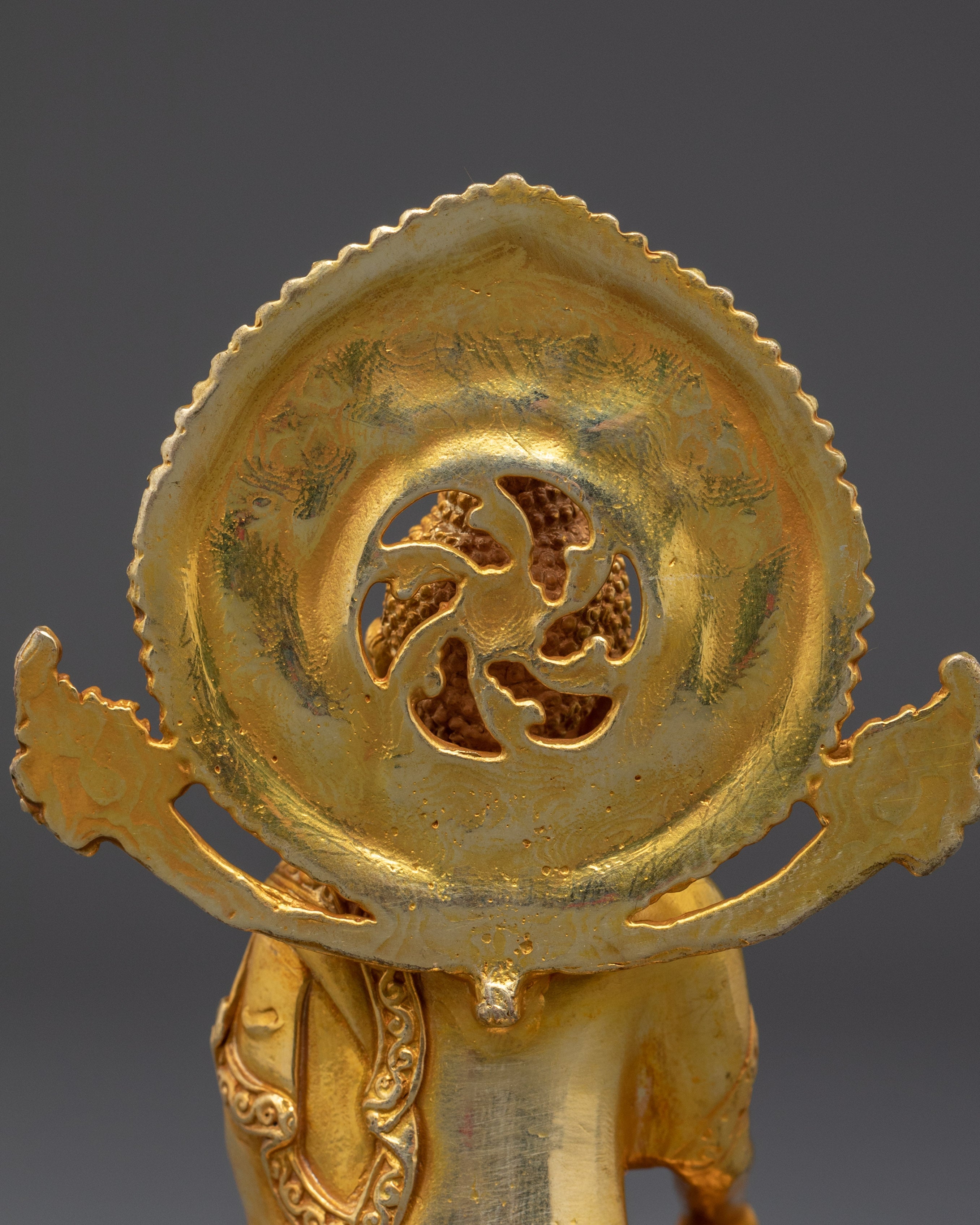 Shakyamuni Buddha Statue with Halo | Tibetan Spiritual Meditation Shrine